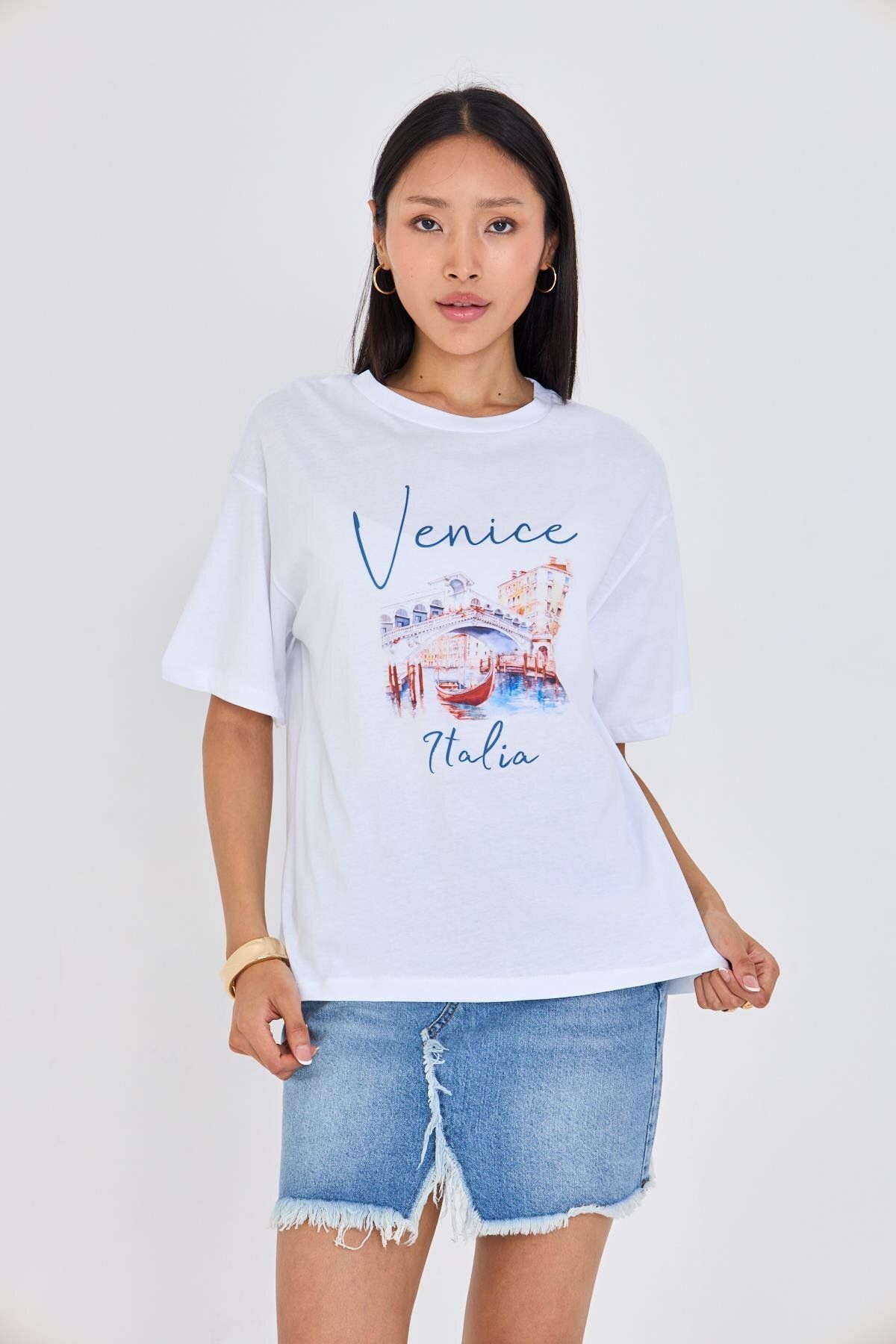 TIFFANY&TOMATO İtalya Baskılı Süprem T-shirt
