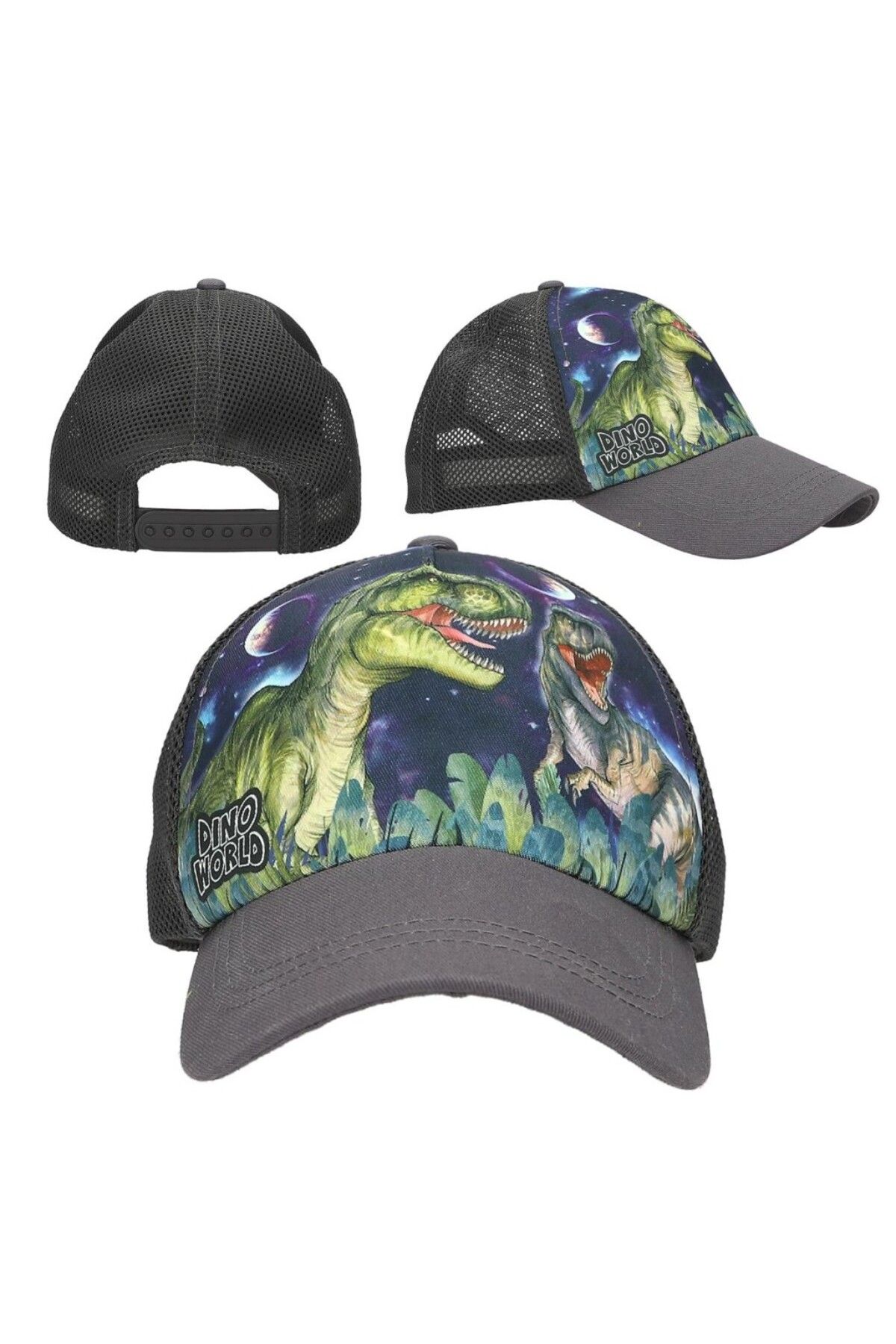 Top Model Dino World Baskılı Şapka GALAXY
