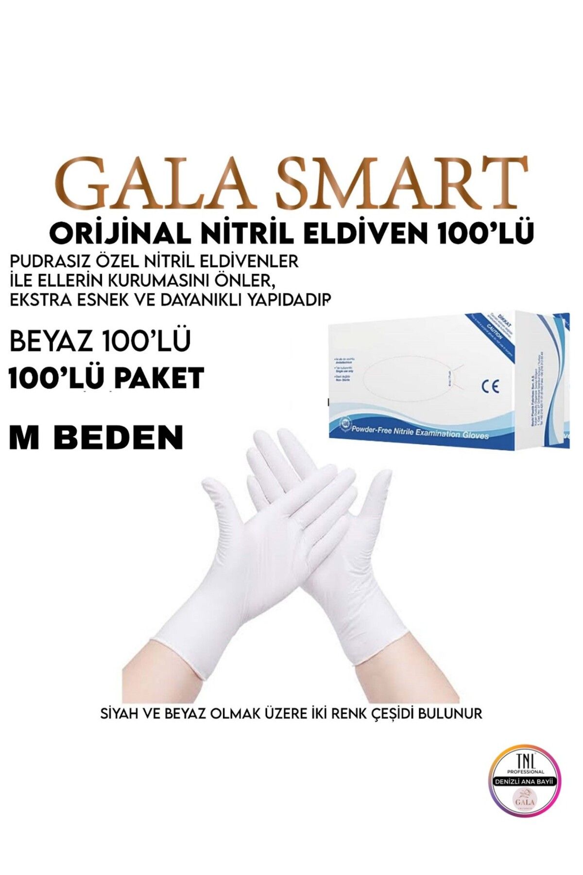gala smart PUDRASIZ NİTRİL ELDİVEN