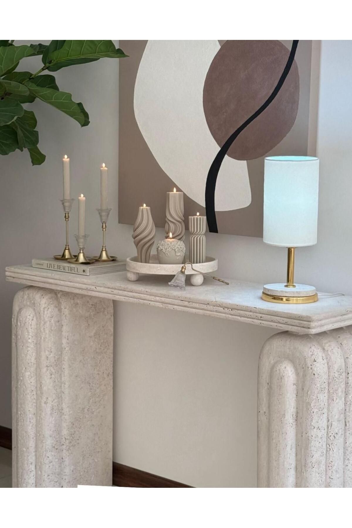 SCA CANDLE Dekoratif Mum Vazo+Çokgen+Gül +dekoratif Mum +Şamdanlık mum toplam 6 parça