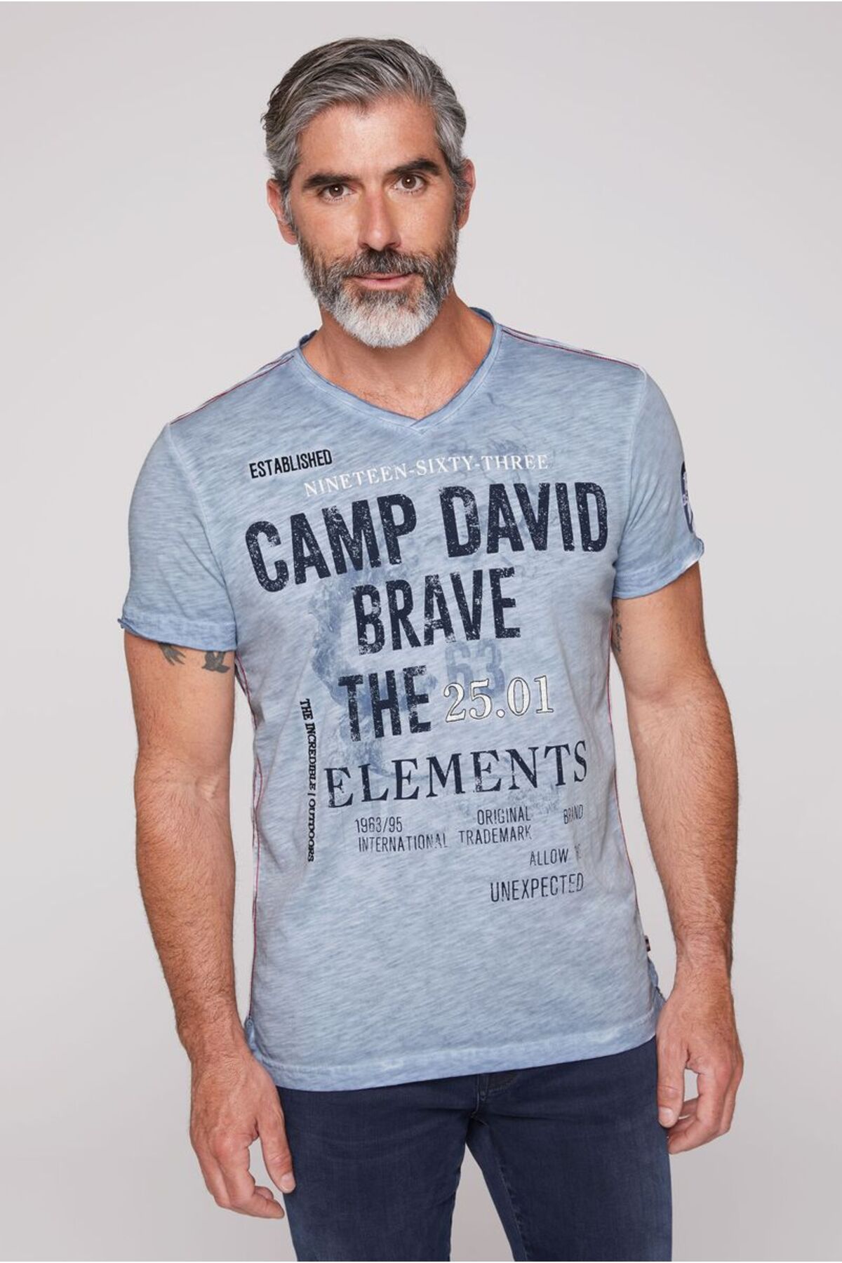 Camp David V YAKA ERKEK T-SHİRT