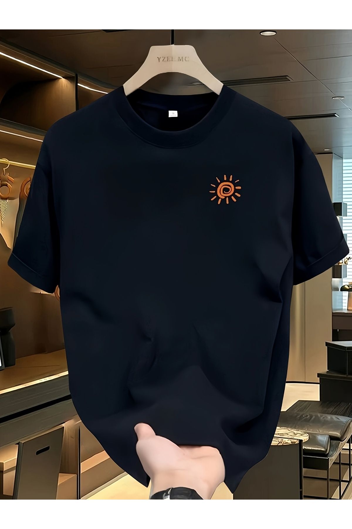 Jakinta Outdoors Baskılı Oversize Bisiklet Yaka Tişört – Pamuk Penye 2 İplik | Unisex & Günlük Rahat