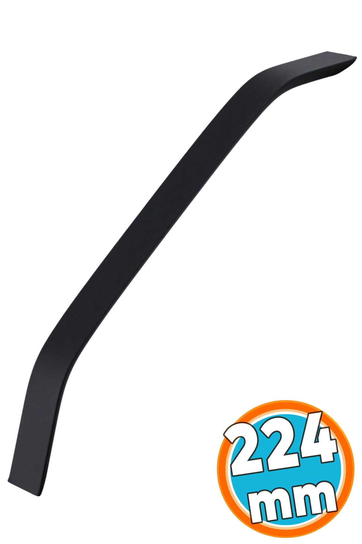 NZB Mobilya Çekmece Mutfak Dolabı Dolap Kulpları Kulbu Kulpu Siyah Metal Kulp 224 mm - 22.4 cm