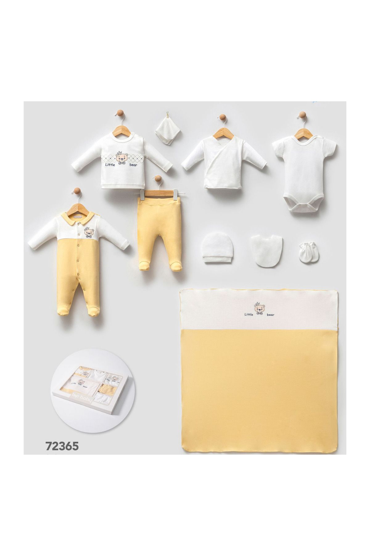 Modonoff ERKEK 0-3 AY LITTLE BEAR 10'LU SET