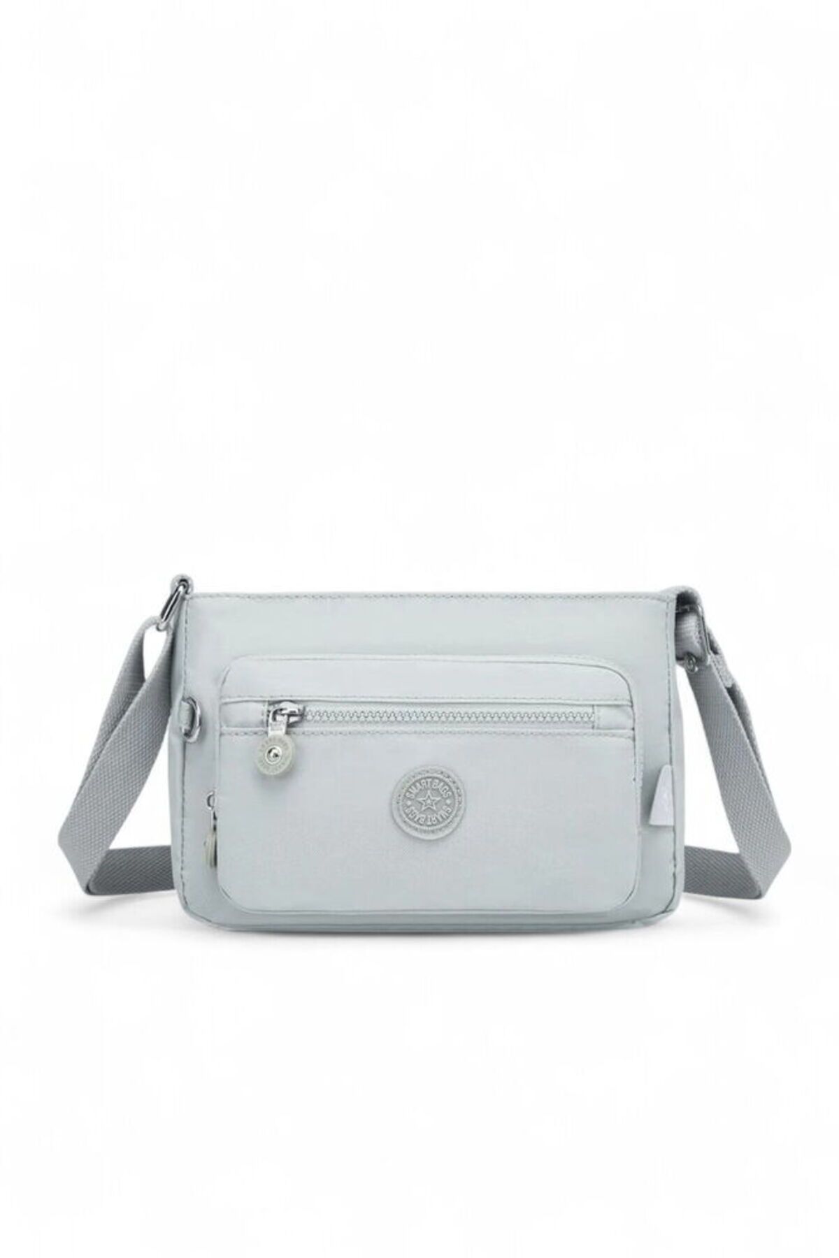 SMART BAGS Krinkıl Açık Gri Kadın Çapraz Askılı Çanta SMB 3270