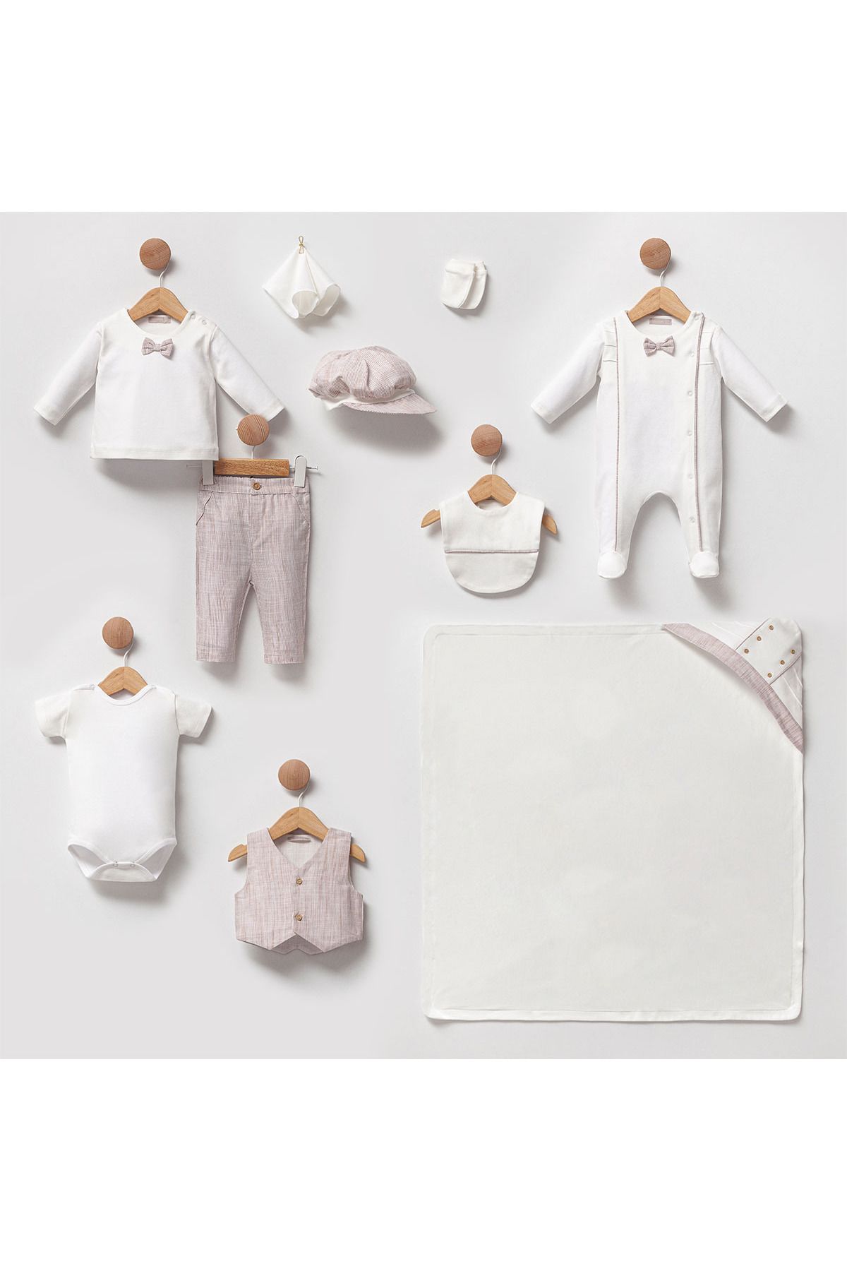 Modonoff ERKEK 0-3 AY PAPYONLU 10'LU SET
