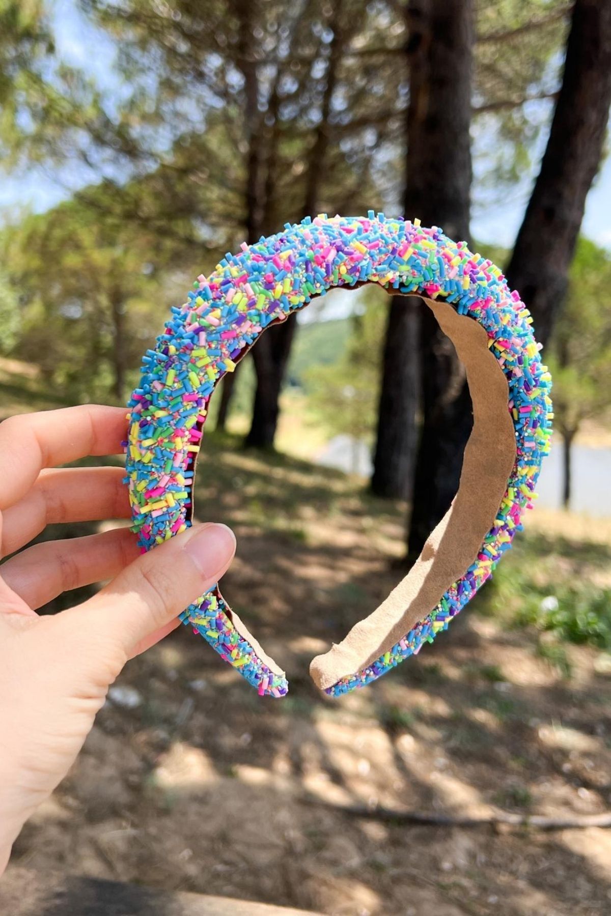 MAMASBOW Mavi Sprinkles Çocuk Taç