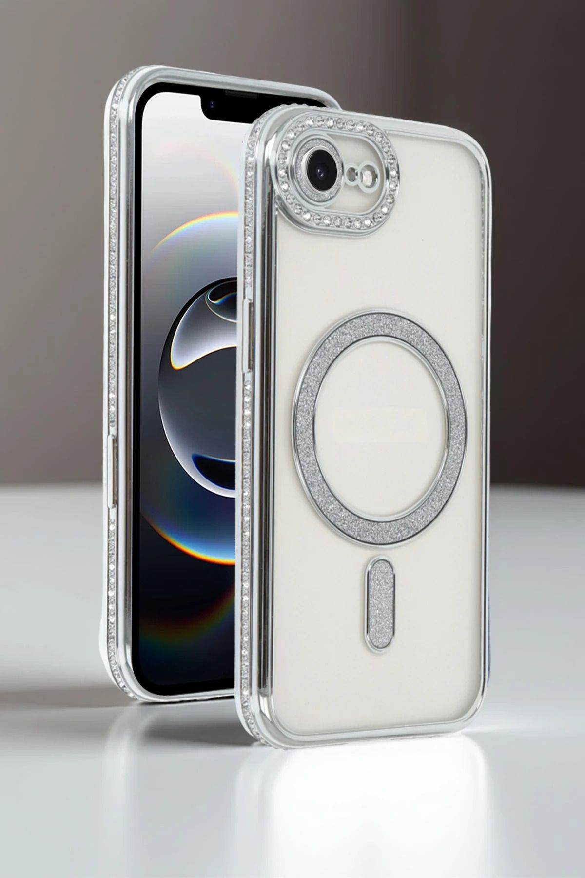 NewFace Apple iPhone 16E Joke Simli Magneticsafe Kılıf - Mavi YNSMR