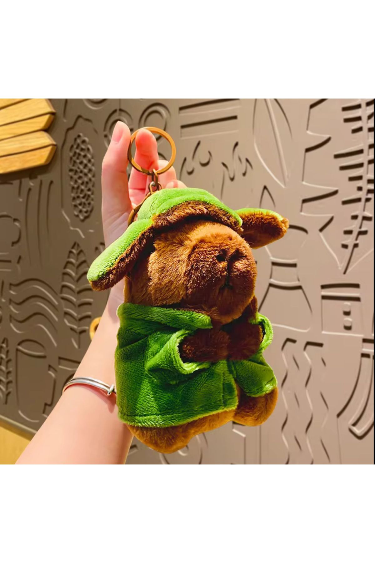 HEY GİDİ GİFT Sevimli Kapibara Peluş / İçi Yumuşak / Peluş Anahtarlık / Capybara Oyuncak / Figür Yüksek Kalite