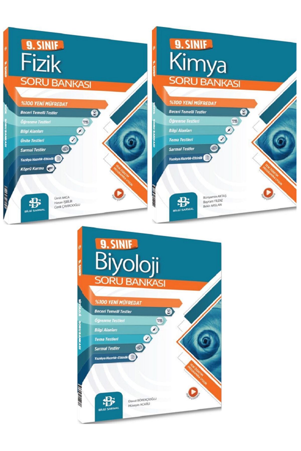 Evrensel İletişim Yayınları 9.Sınıf Bilgi Sarmal FİZİK + KİMYA + BİYOLOJİ Soru Bankaları /Video Çözümlü - 3 KİTAP SET
