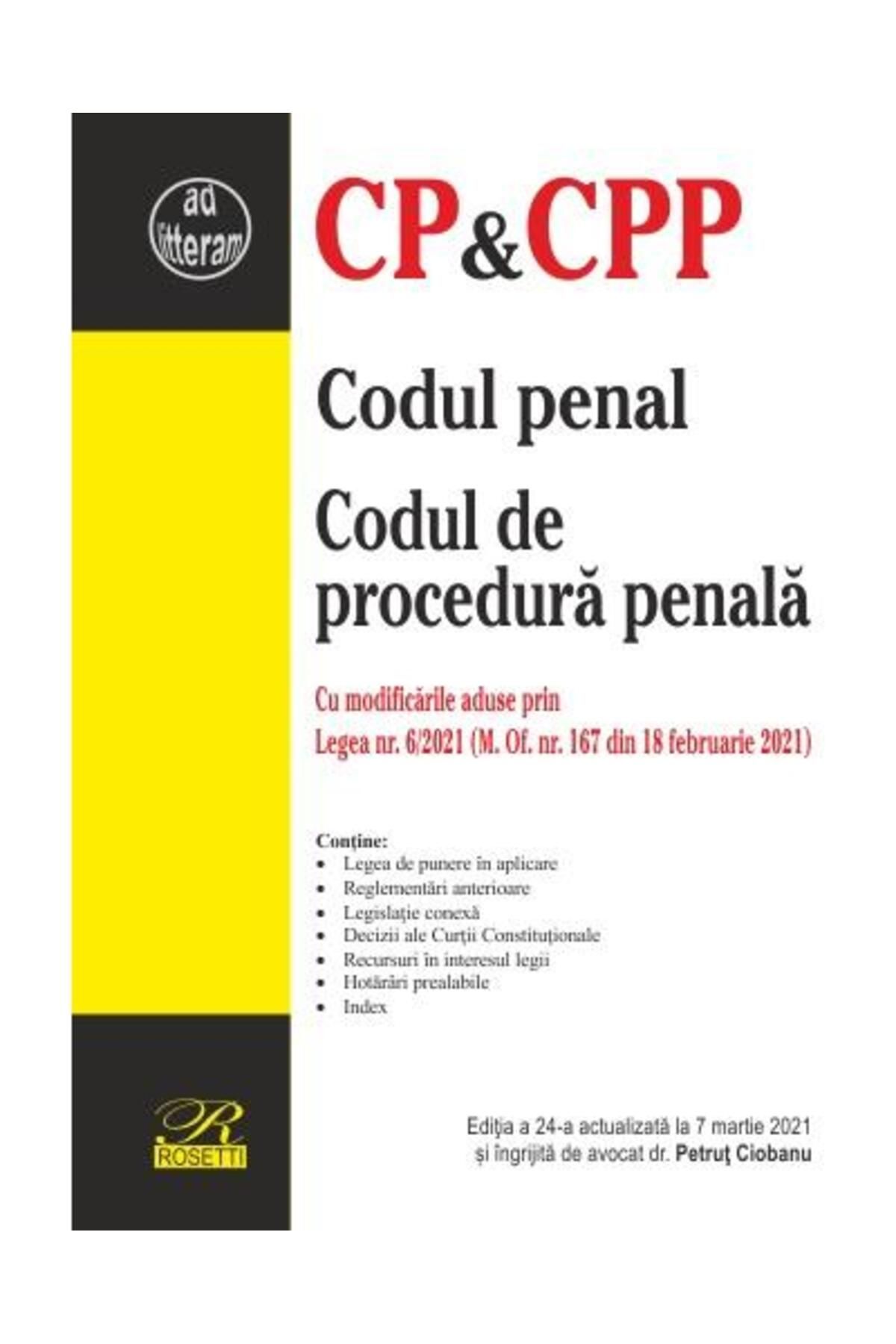 Editura Rosetti-Codul penal. Codul de procedura penala. Editia a 2 1