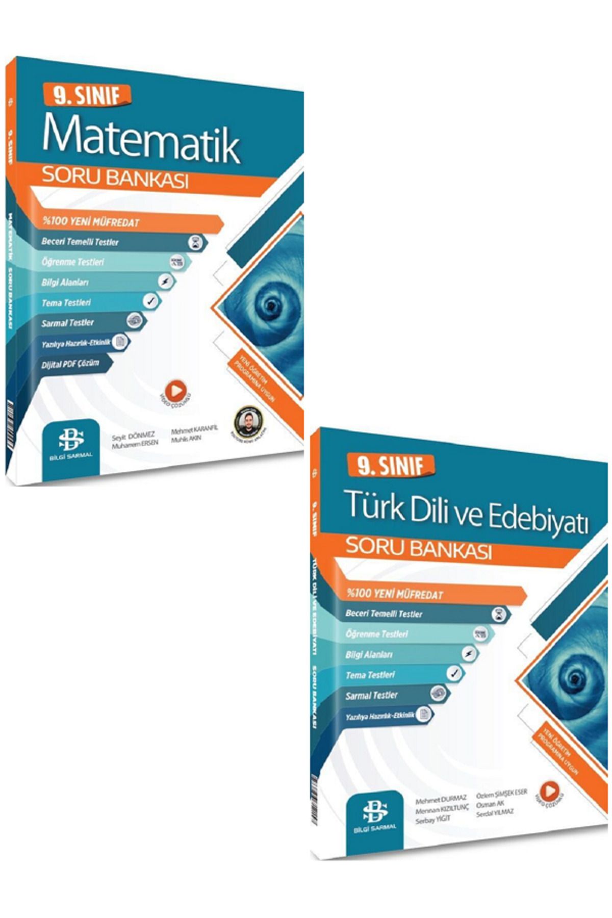 Evrensel İletişim Yayınları 9.Sınıf Bilgi Sarmal MATEMATİK + Türk Dili ve Edebiyatı Soru Bankası / Video Çözümlü - 2 KİTAP
