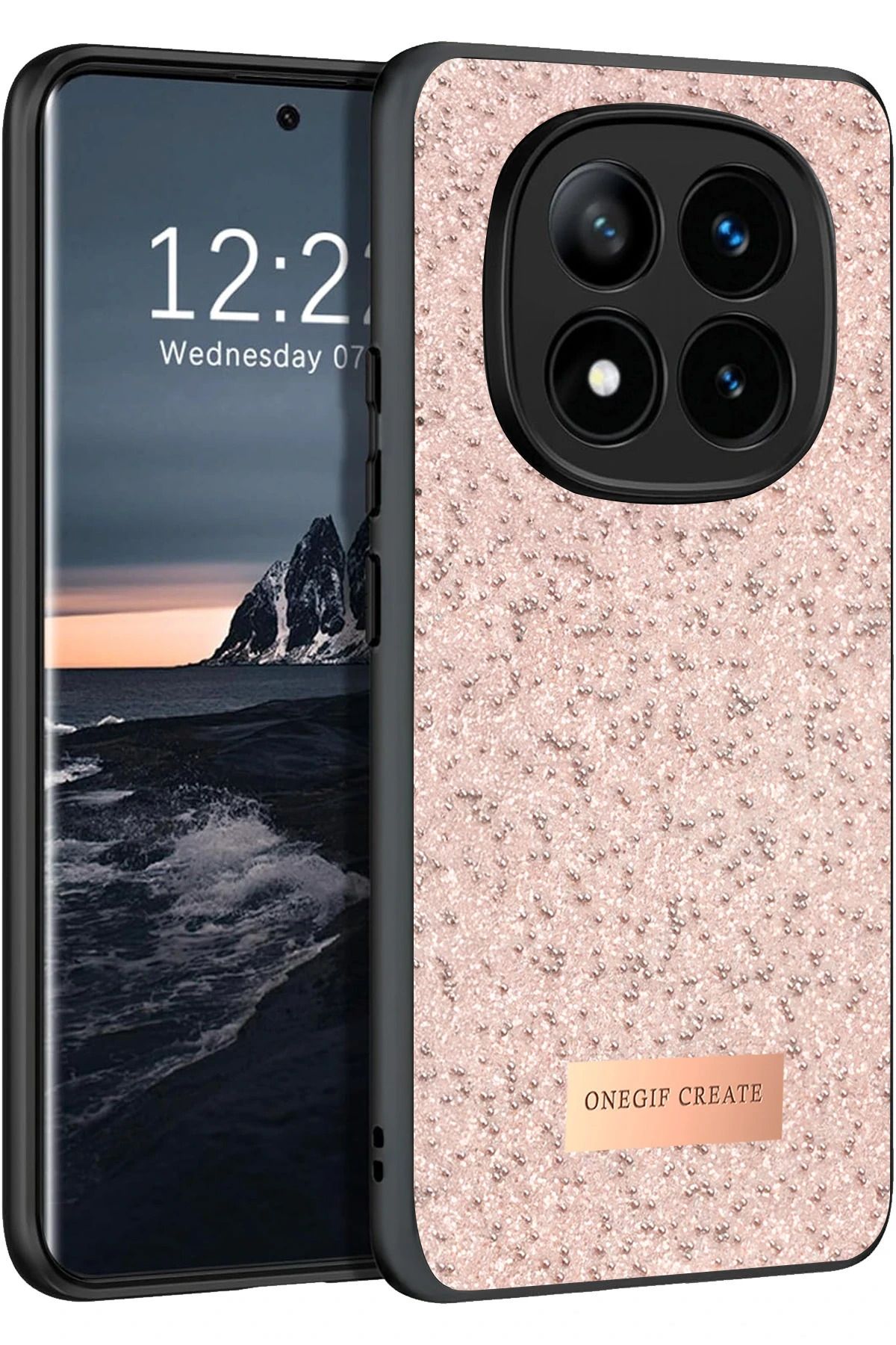 ONEGIF Xiaomi Redmi Note 14 Pro 4G Bright Simli Kapak - Pembe YNSMR