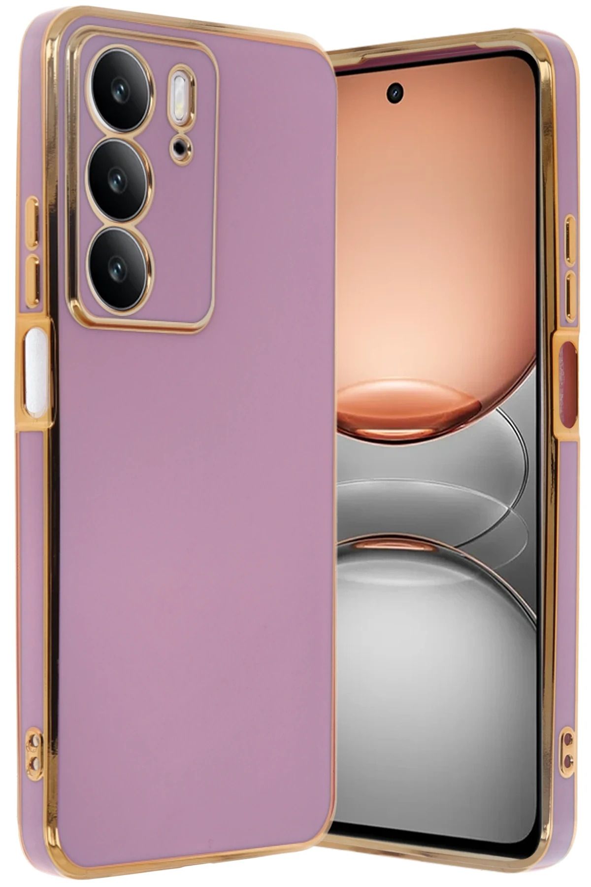 NewFace Realme C75 4G Kılıf Volet Silikon - Mor YNSMR