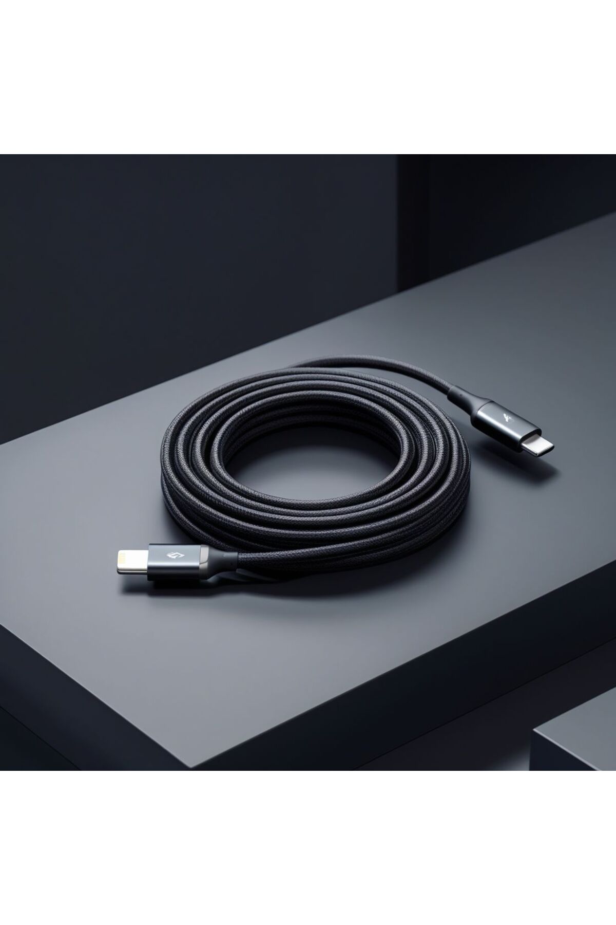 Lucatech iPhone 6 / 7 / 8 / X uyumlu 2 METRE Lightning Kırılmaz 120W Şarj Kablosu