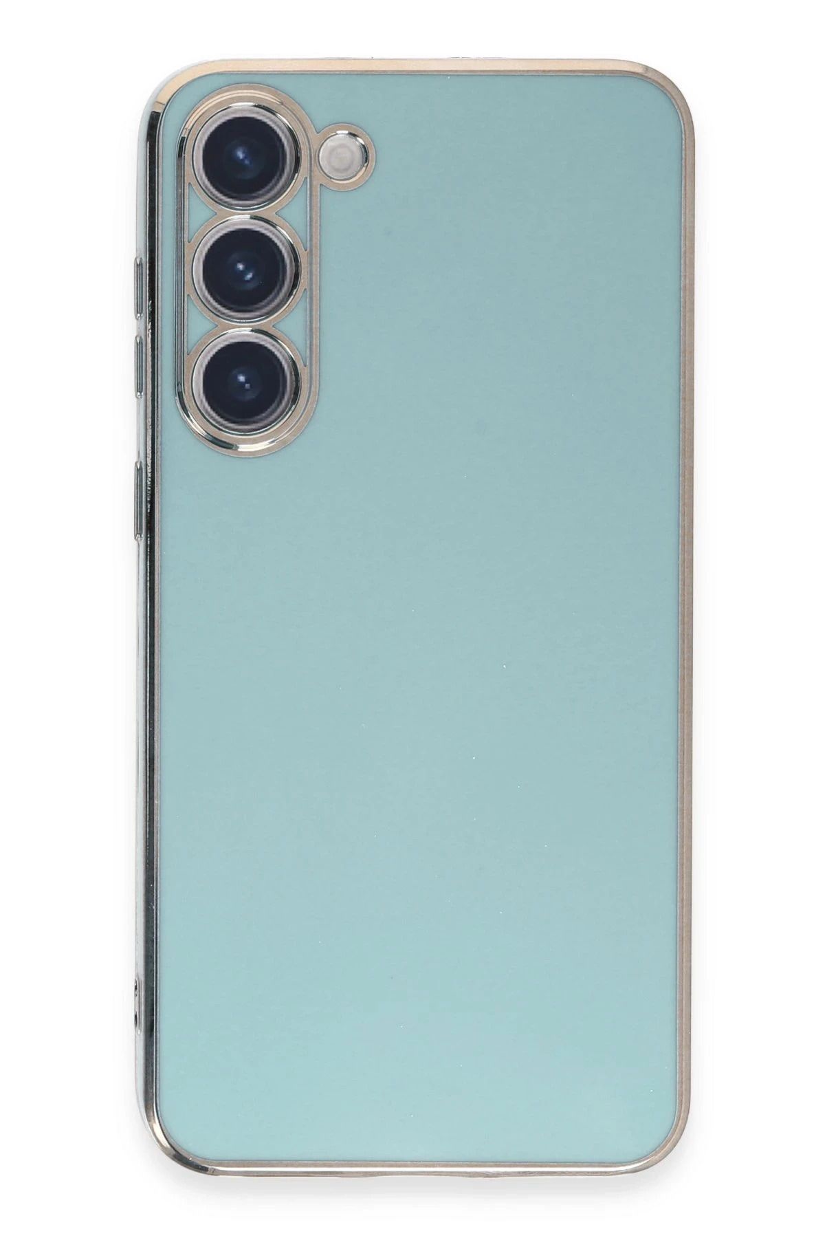 NewFace Samsung Galaxy S23 Kılıf Volet Silikon - Açık Yeşil YNSMR