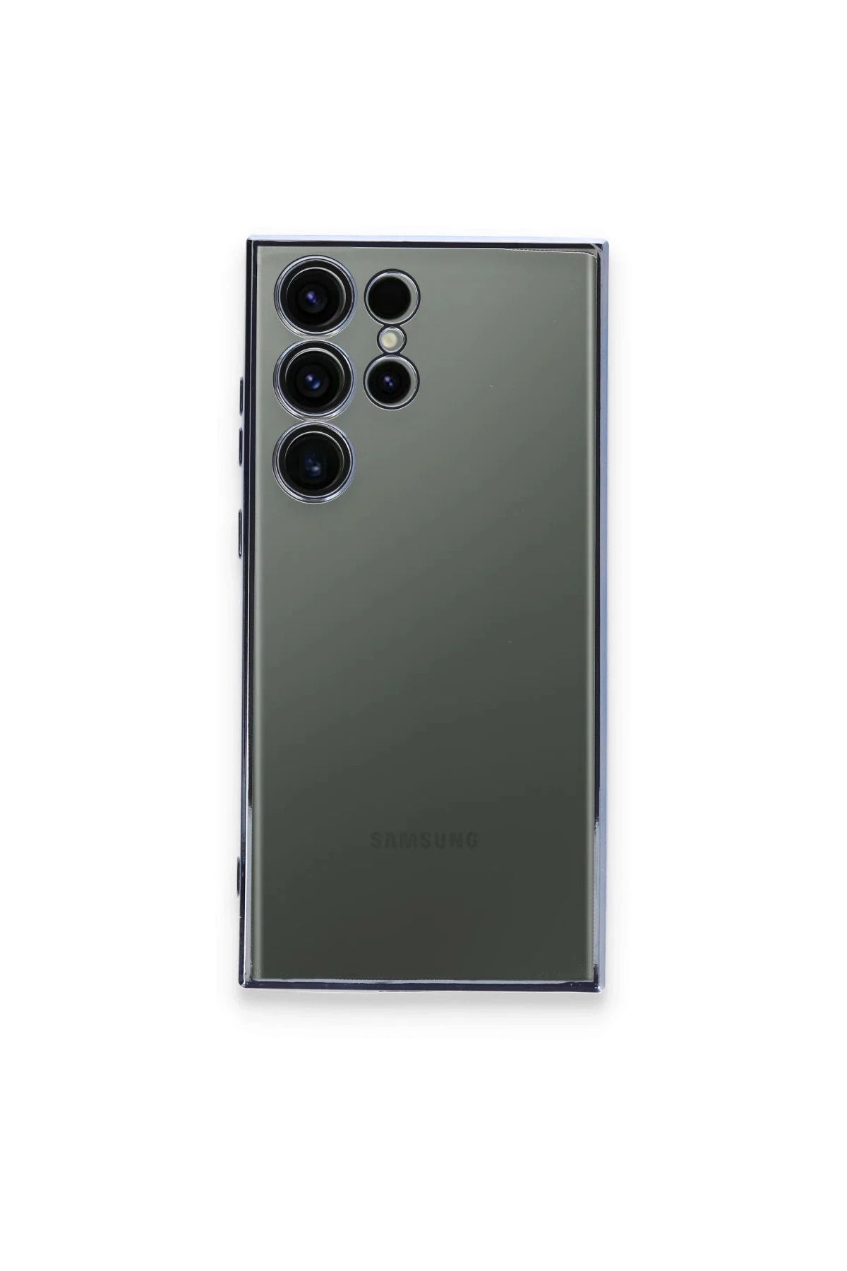 NewFace Samsung Galaxy S23 Ultra Kılıf Lensli Silikon - Açık Mavi YNSMR