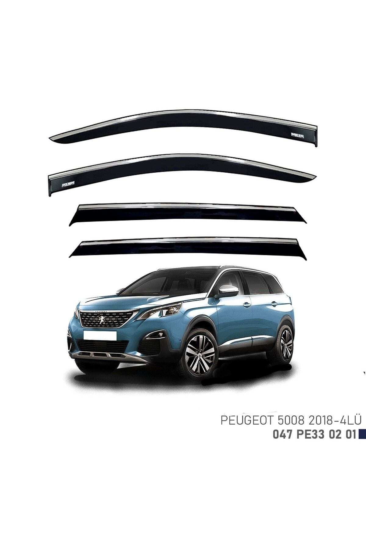 Niken PEUGEOT 5008 KROMLU CAM RÜZGARLIĞI 2018 2019 2020 2021 2022 2023 2024 2025