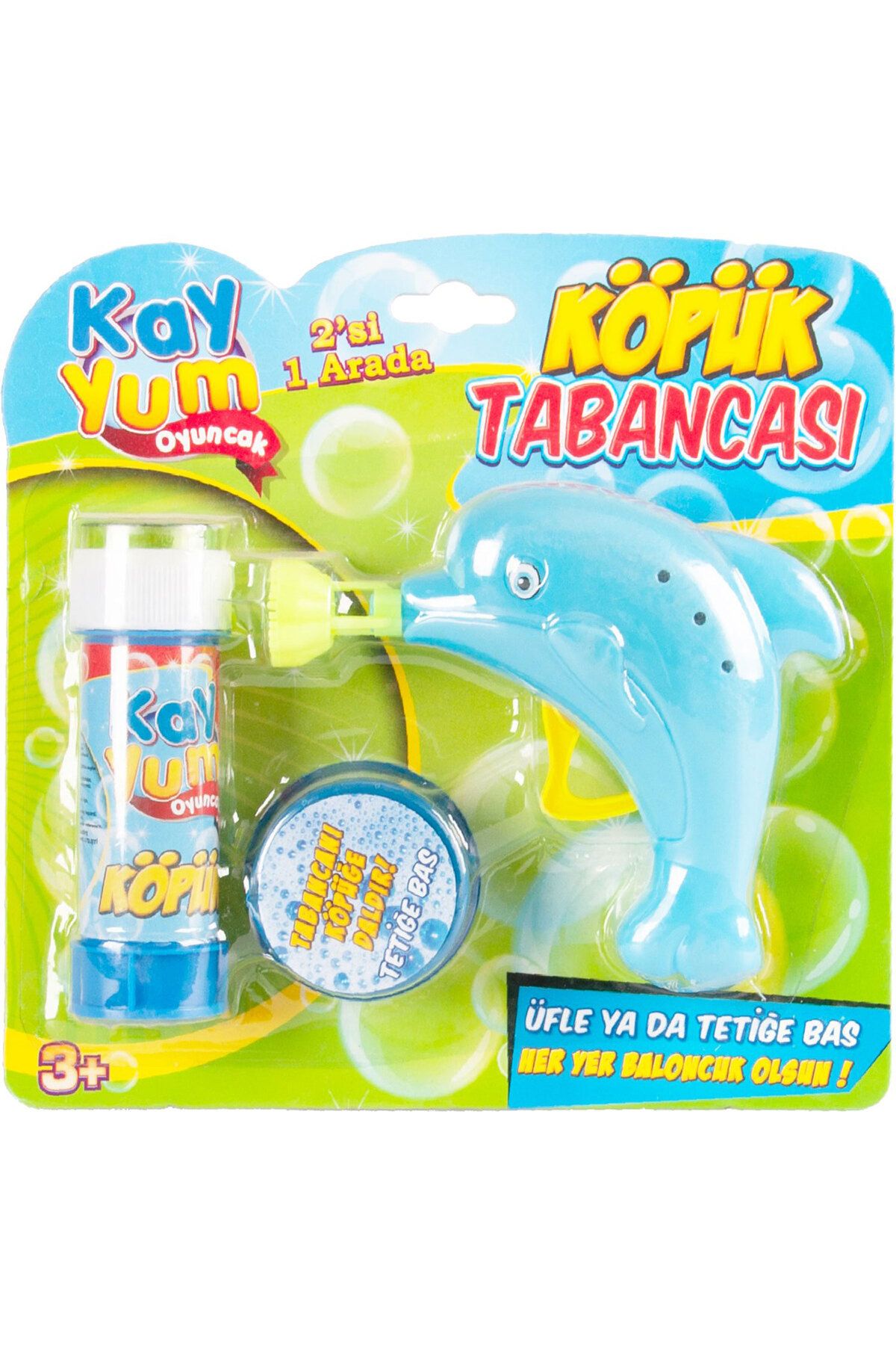 CT-TOYS Mavi Yunus Balığı Pilsiz Köpük Tabancası
