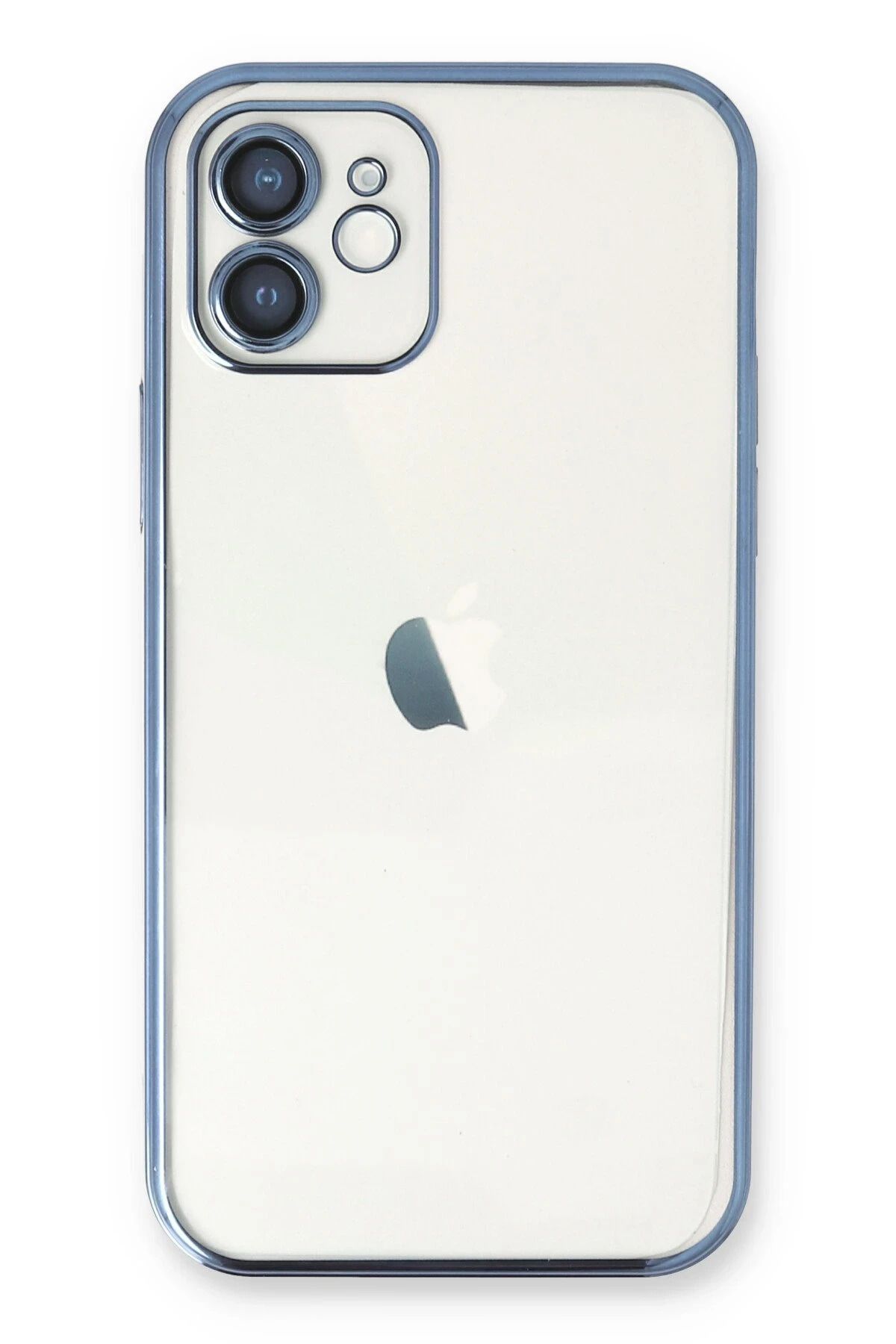 NewFace iPhone 11 Kılıf Lensli Silikon - Açık Mavi YNSMR