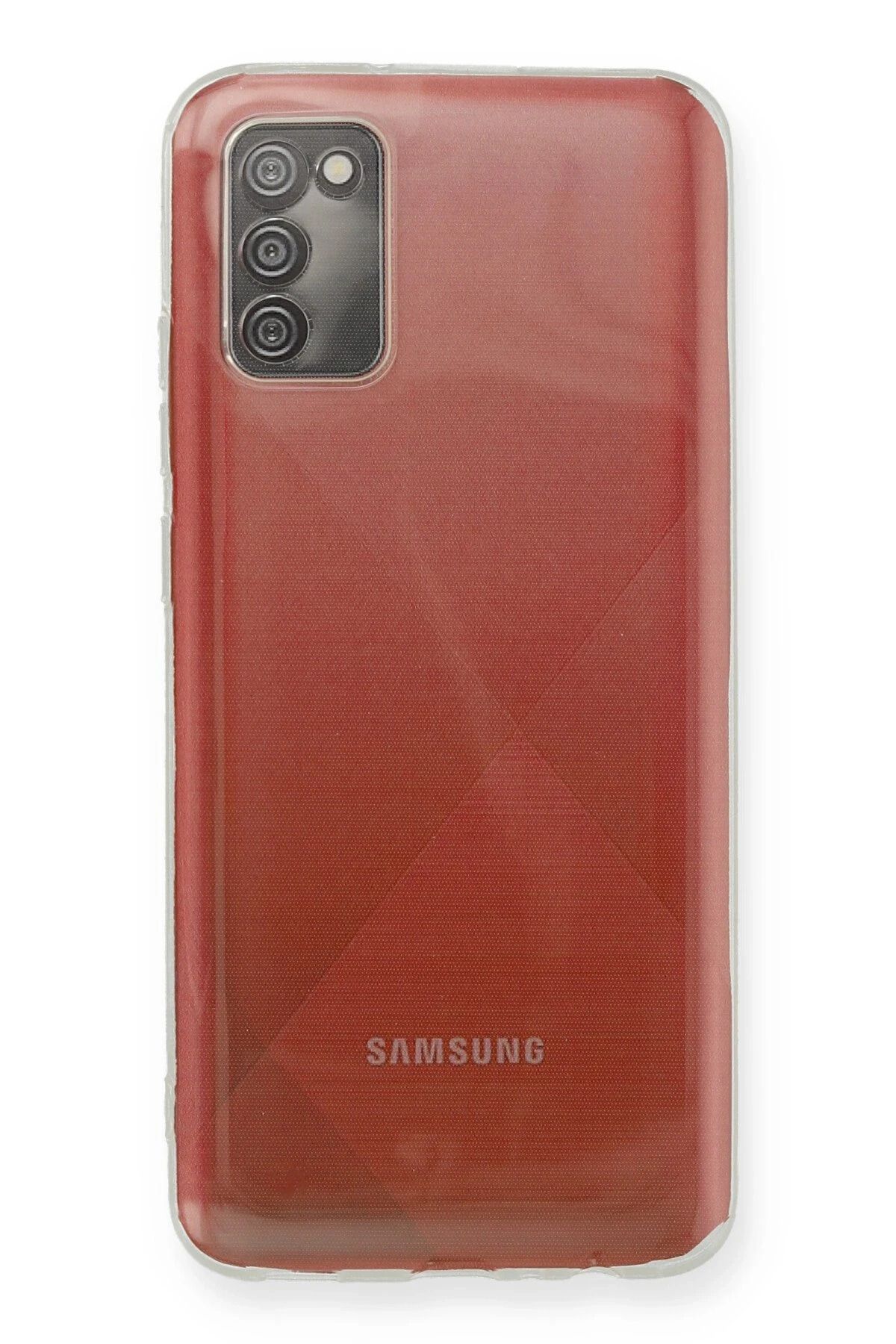 NewFace Samsung Galaxy A02S Kılıf Deluxe 2mm Şeffaf Silikon YNSMR