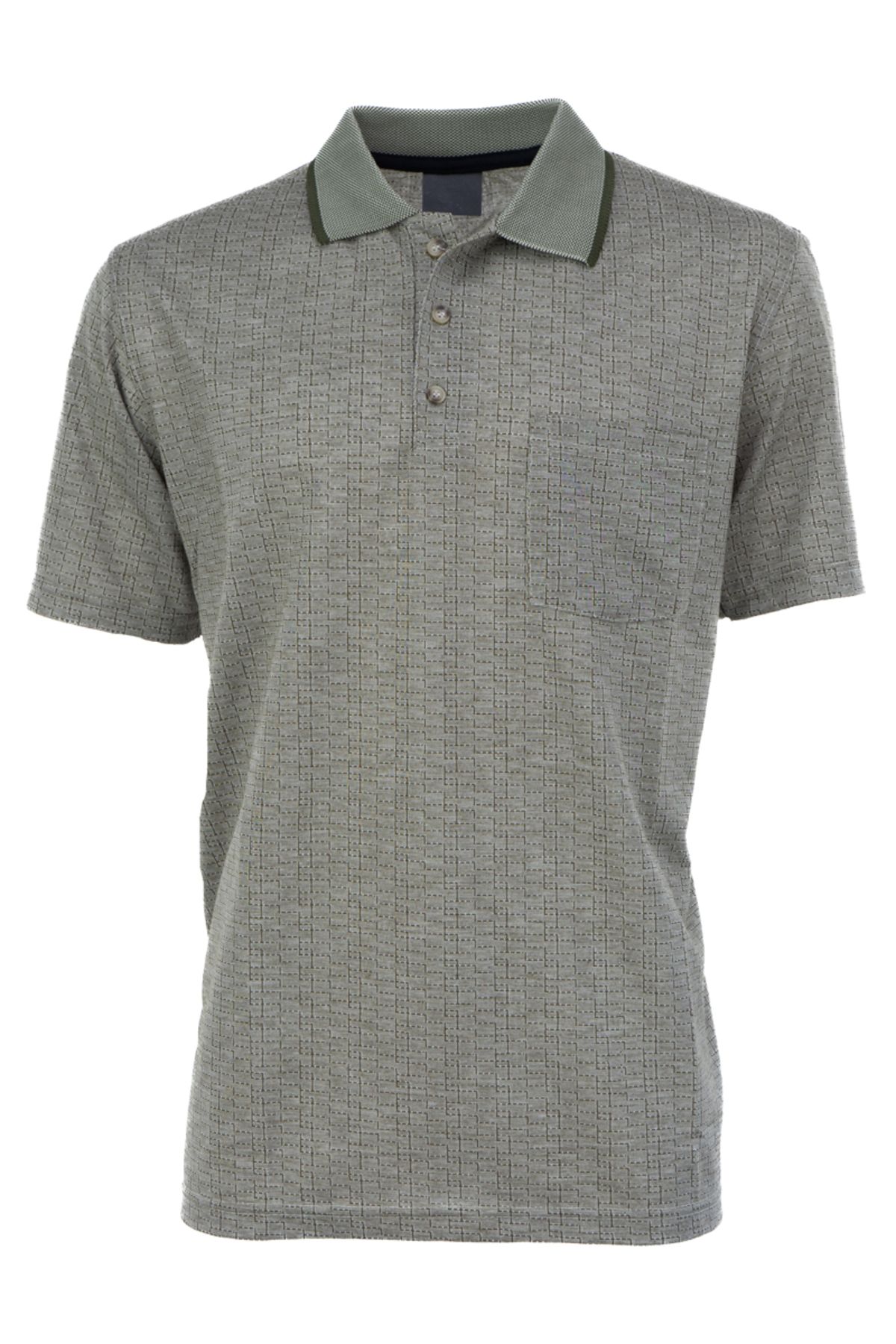 Oppland Erkek T-shirt Yazlık Cepli Kısa Kollu Modern Jakarlı Lonelli Model Rahat Kesim Pamuklu Kumaş