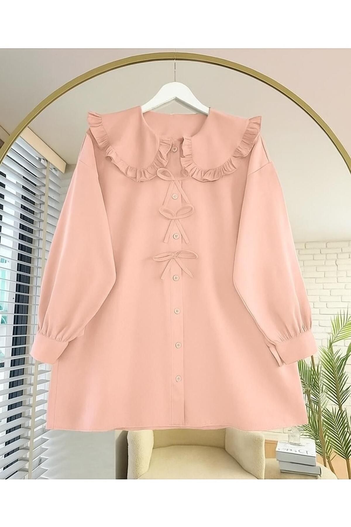 EMMAS CLOTHİNG Marul Yaka Fiyonklu Tunik