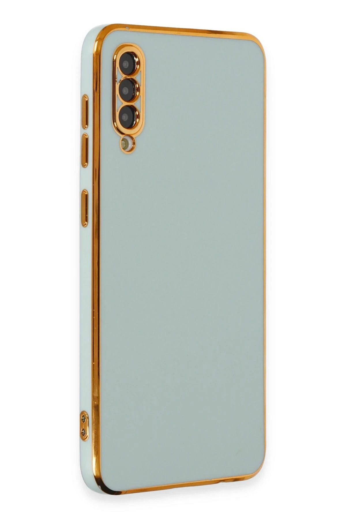NewFace Samsung Galaxy A50 Kılıf Volet Silikon - Açık Yeşil YNSMR