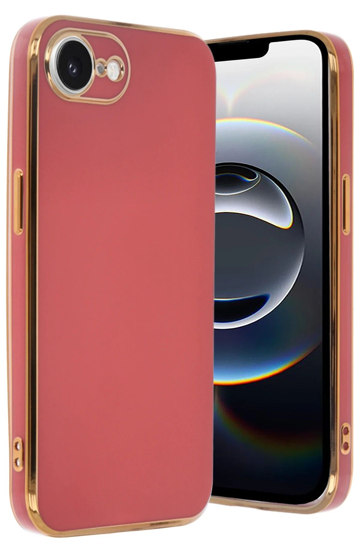 NewFace iPhone 16E Kılıf Volet Silikon - Kırmızı YNSMR