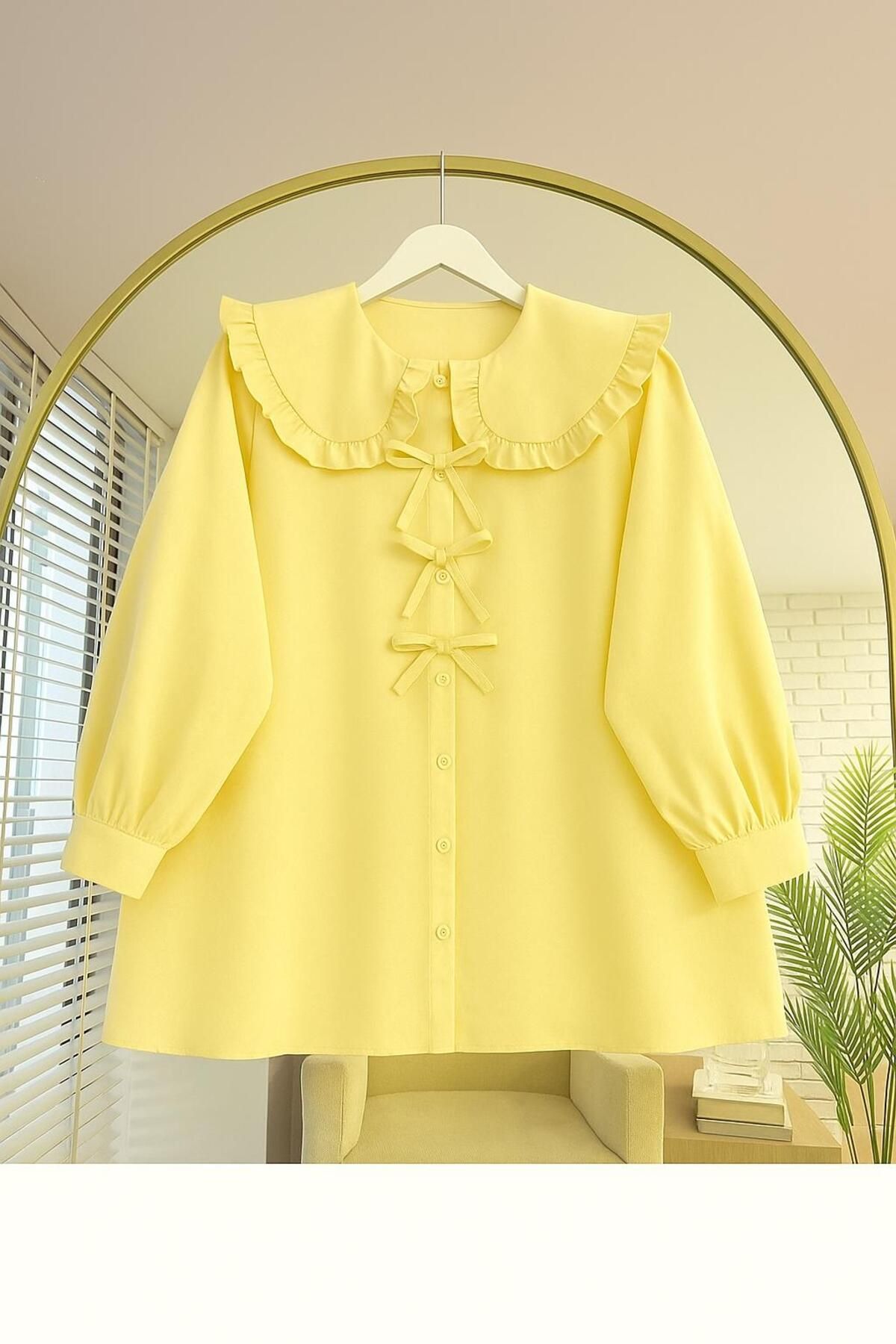 EMMAS CLOTHİNG Marul Yaka Fiyonklu Tunik