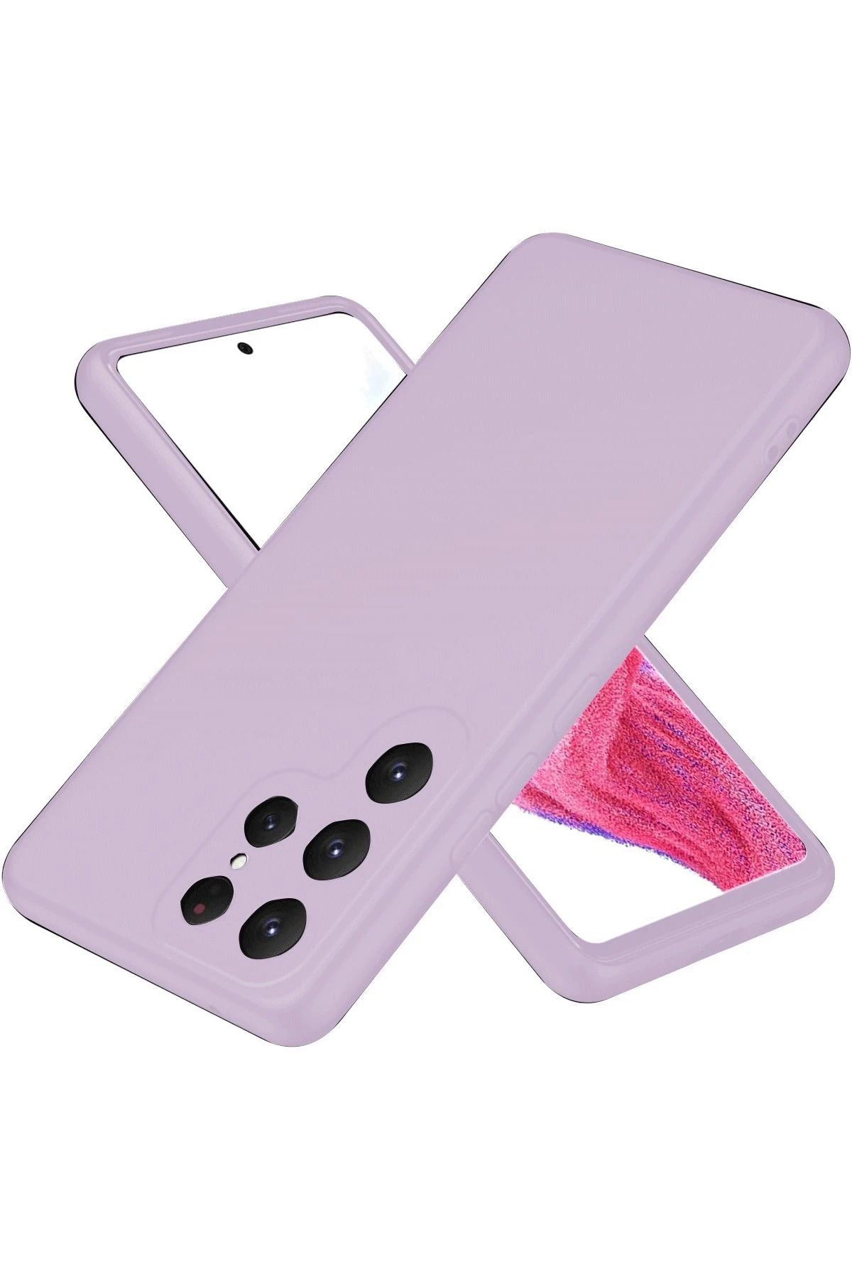NewFace Samsung Galaxy S25 Ultra Kılıf First Silikon - Lila YNSMR