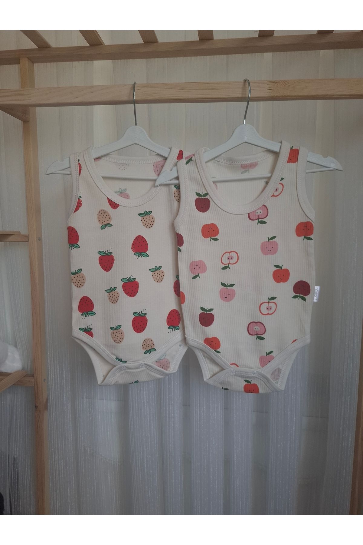 Nayinom %100 Pamuklu Kız Bebek & Kız Çocuk 2'li Çıtçıtlı Badi