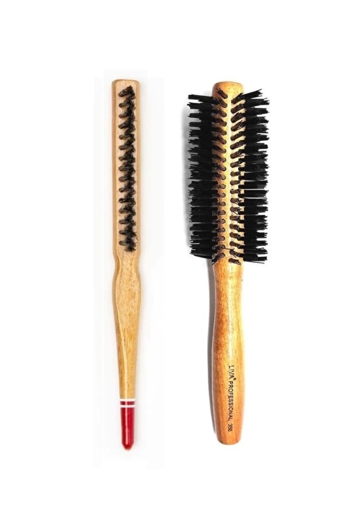 Generic Liva 540& 690 Profesyonel Yanmaz Set Topuz Saç Fırçası-2'li