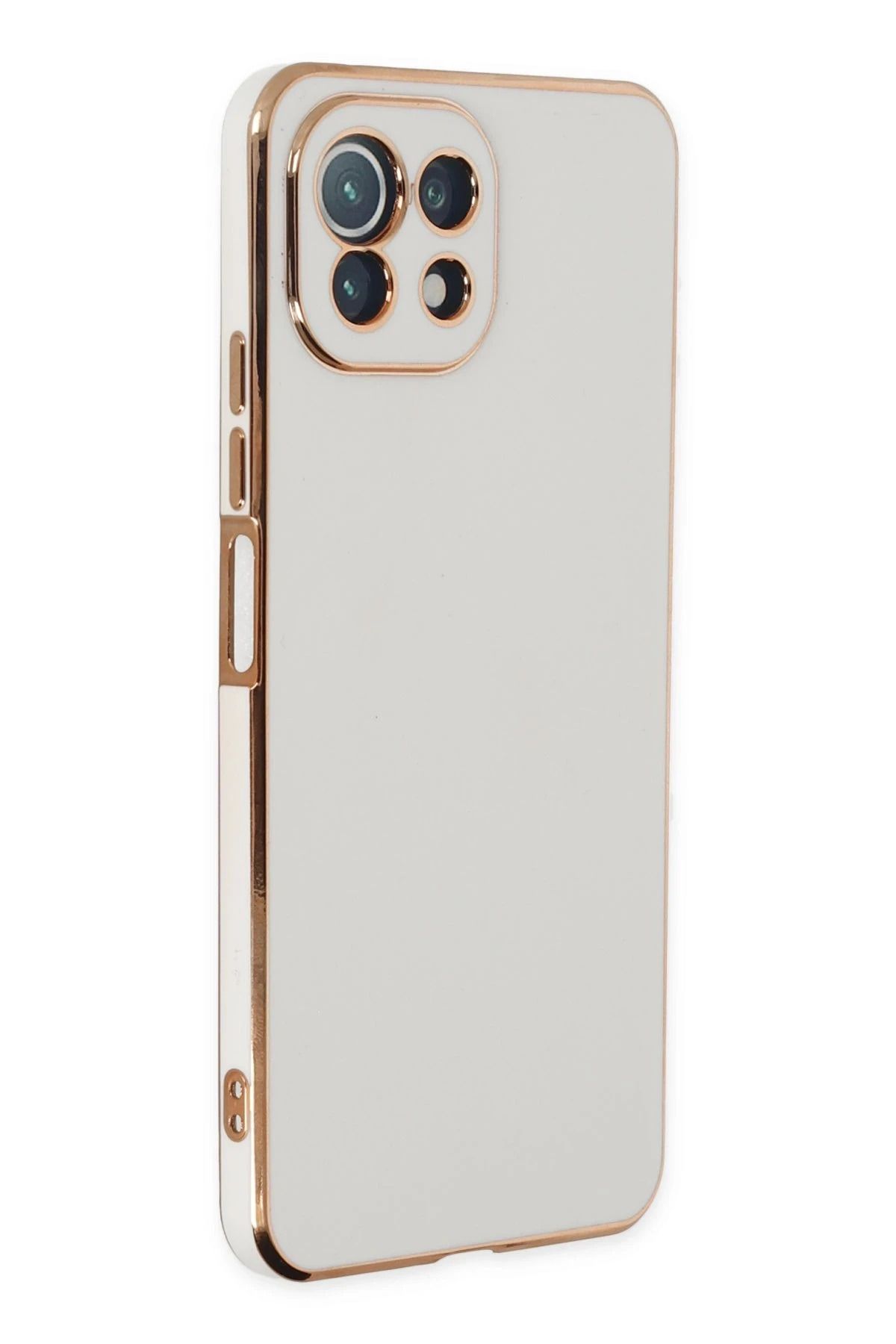 NewFace Xiaomi Mİ 11 Lite Kılıf Volet Silikon - Beyaz YNSMR