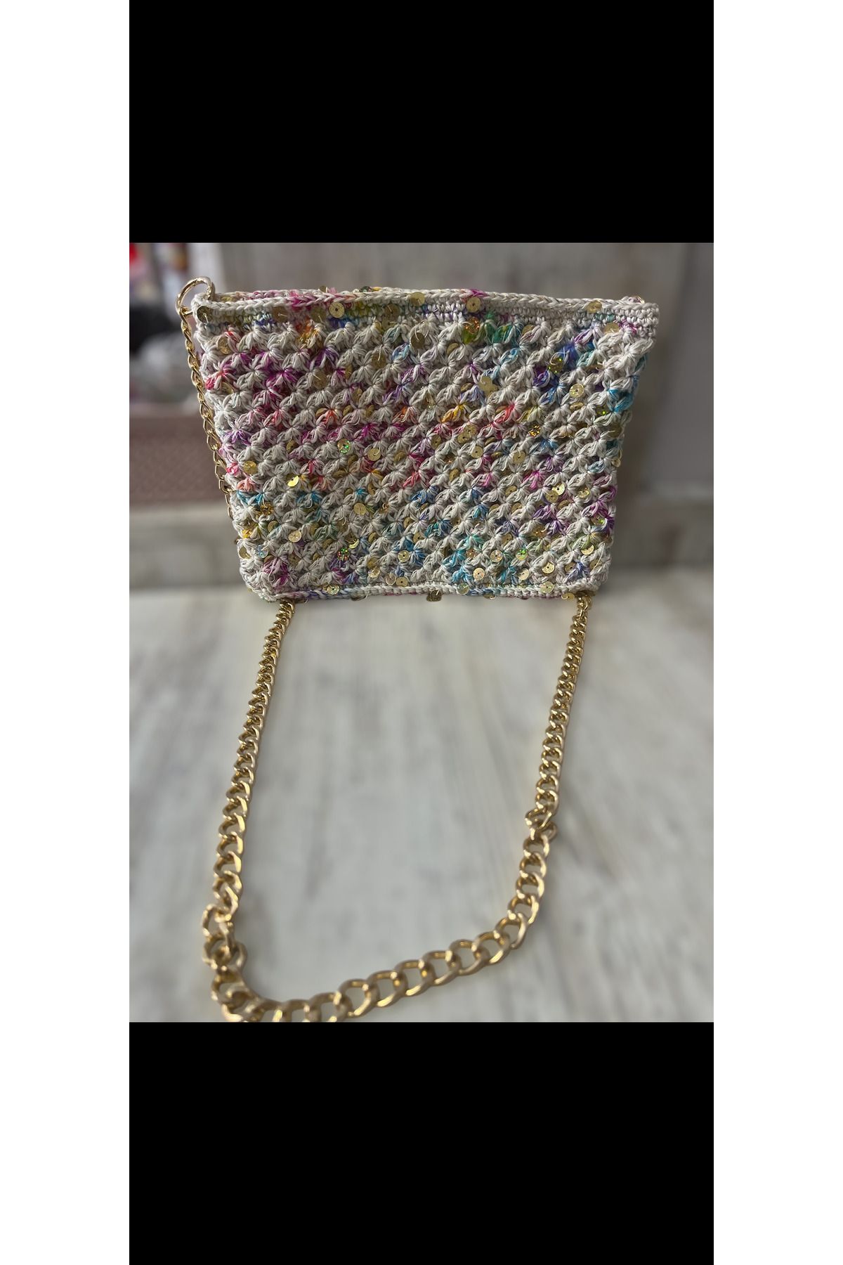 handmadevera Örgü pullu çanta