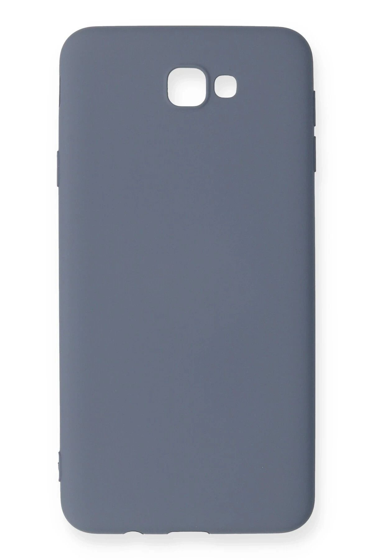 NewFace Samsung Galaxy J7 Prime Kılıf Nano içi Kadife Silikon - Gri YNSMR