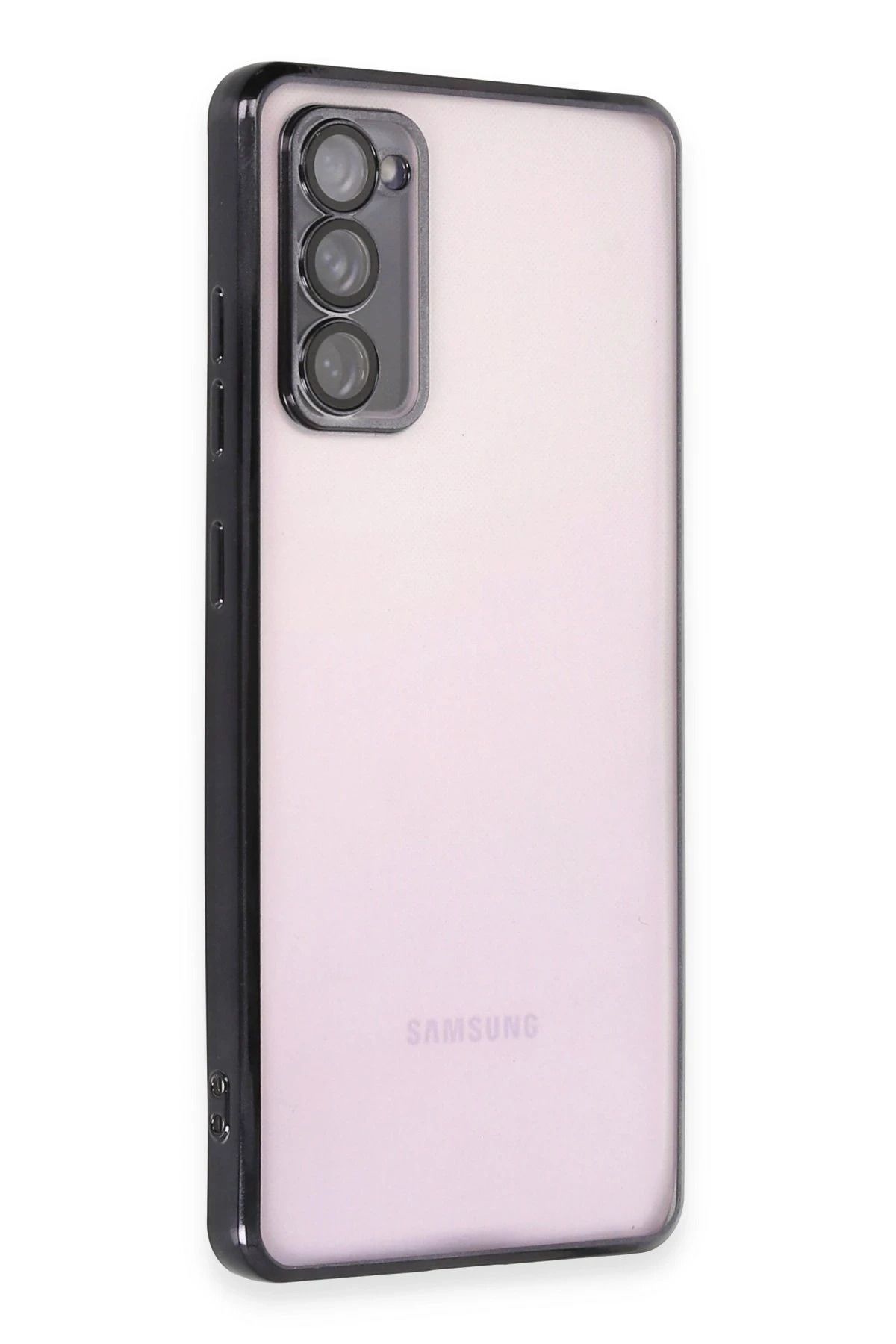 NewFace Samsung Galaxy S20 FE Kılıf Lensli Silikon - Siyah YNSMR