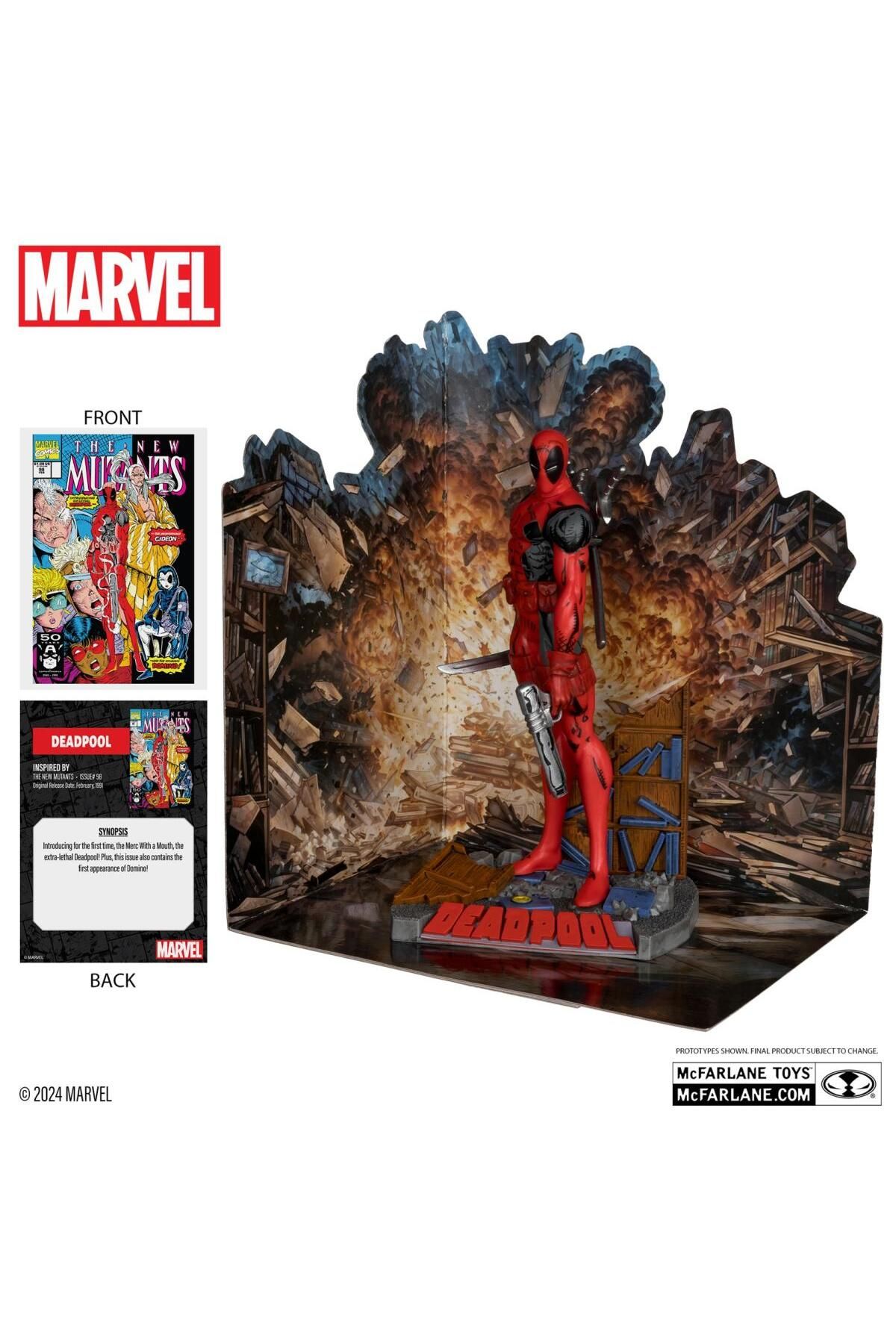 Mcfarlane Deadpool 1/10 Scale Collectibles with Scene (New Mutants