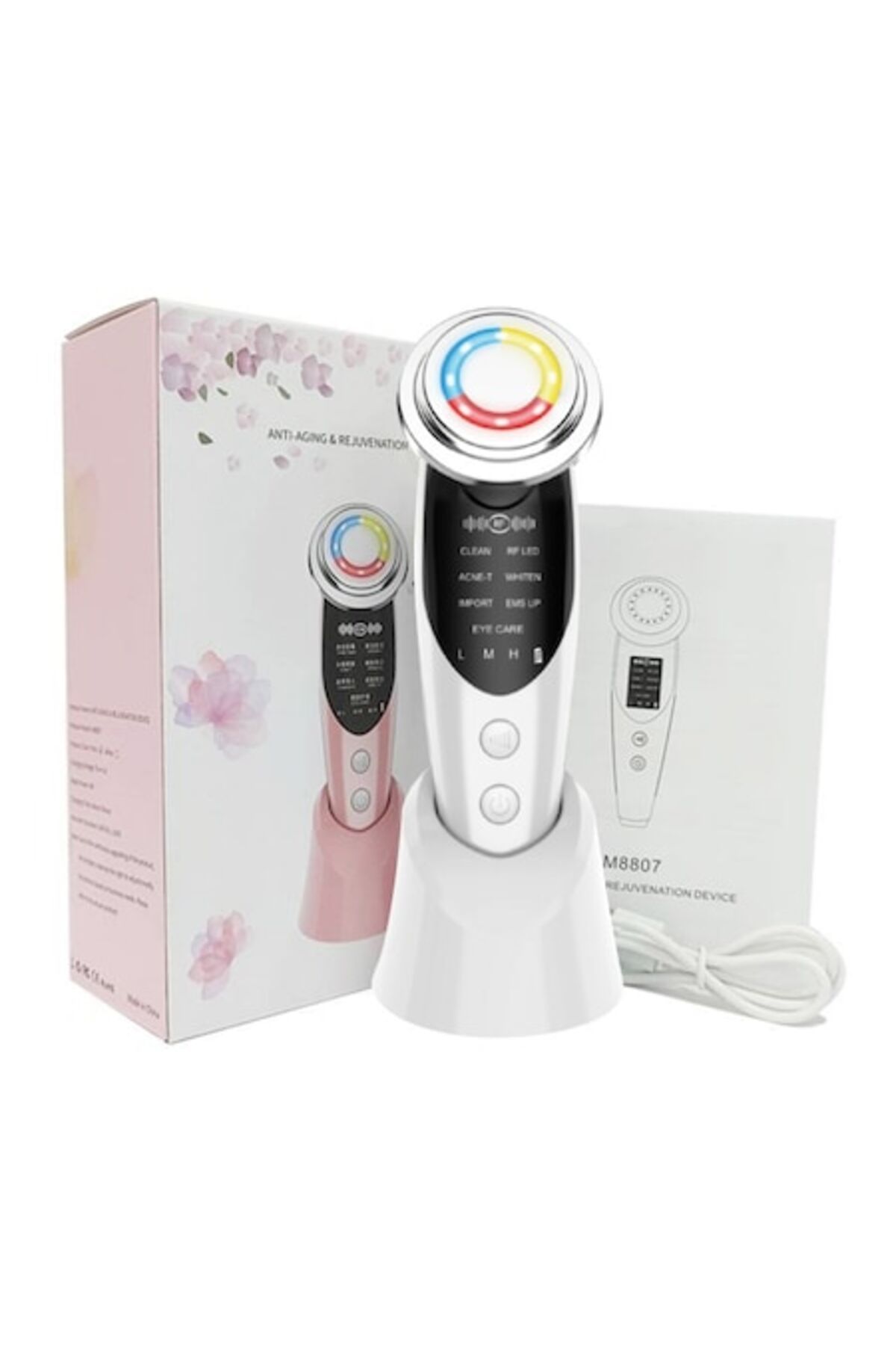 OEM Aparat Profesional Pentru Tratament Facial Și Rejuvenare A Pielii 7 În 1, Vibrații Ems, Masaj Facial - One Size