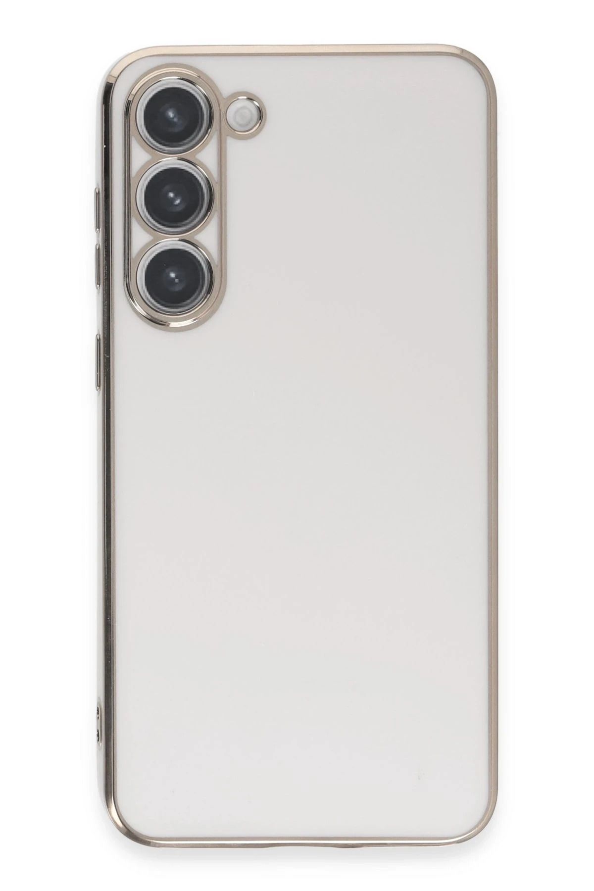 NewFace Samsung Galaxy S23 Kılıf Volet Silikon - Beyaz YNSMR