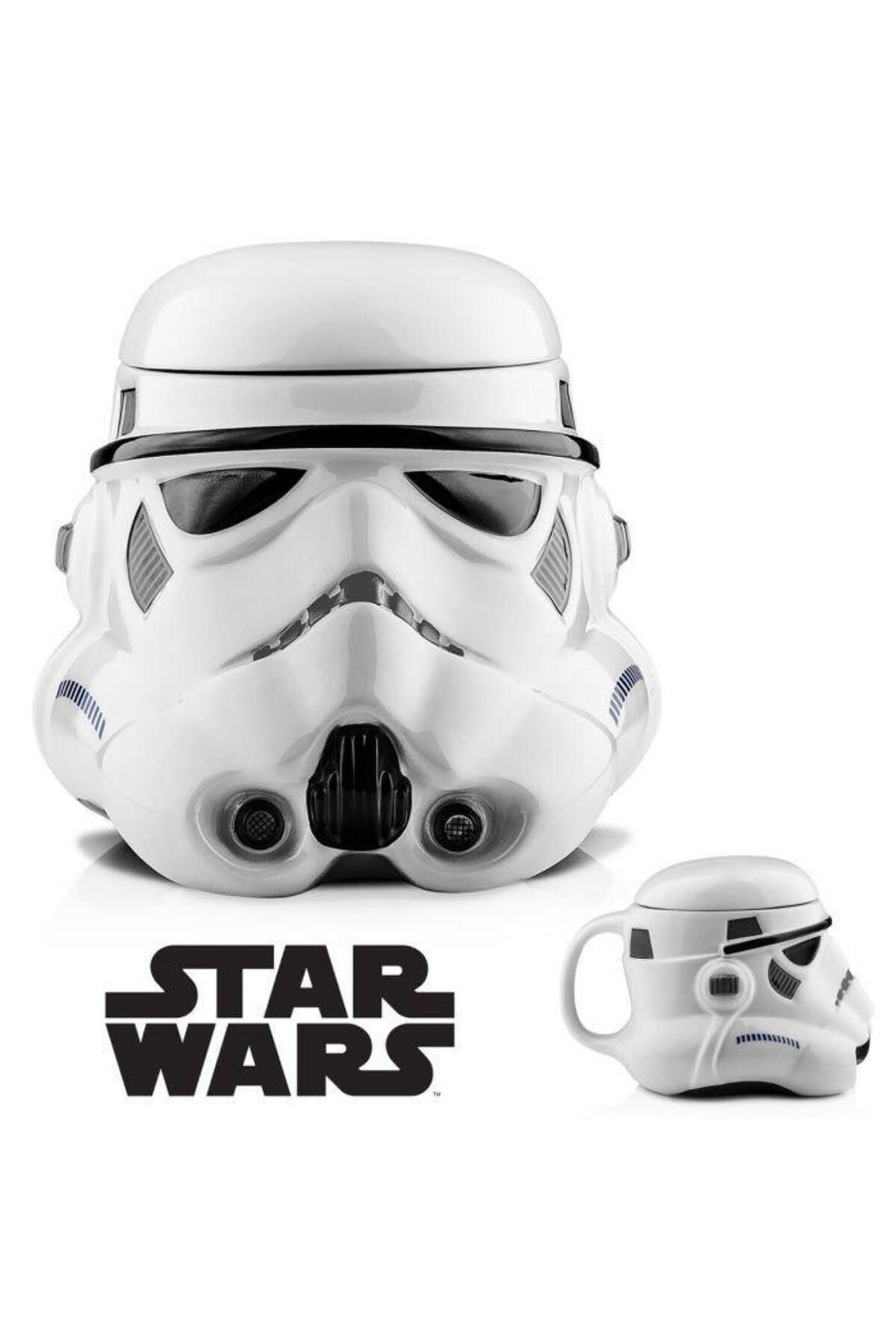 Bestech Star Wars Stormtrooper 3D Kapaklı Tasarım Kupa Hediyelik