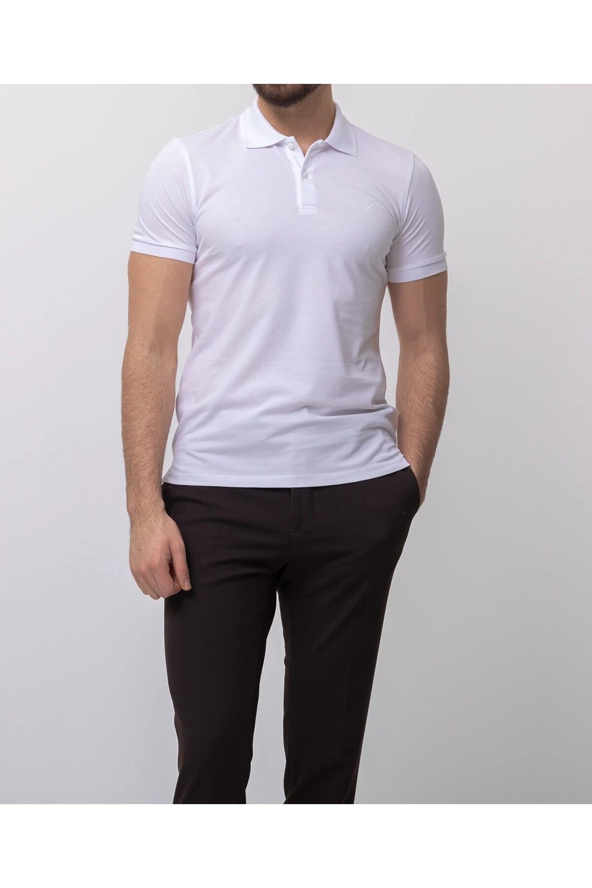 SERKAN SEVİNÇ KISA KOL ERKEK POLO YAKA PAMUKLU T-SHIRT