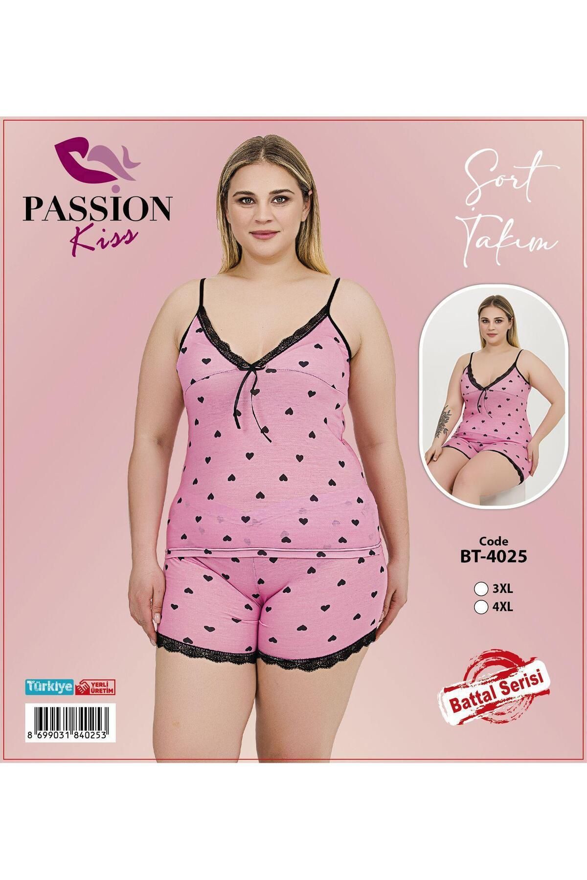 Emir Store İp Askılı Büyük Beden Kadın Pijama Takımı