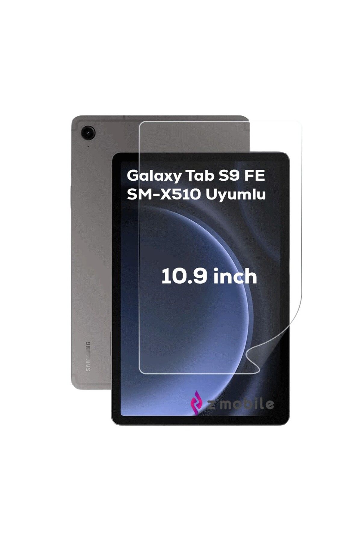 ZMOBILE Samsung Galaxy Tab S9 FE 10.9 inç SM-X510 uyumlu Ekran Koruyucu Nano Esnek Kırılmaz Flexible