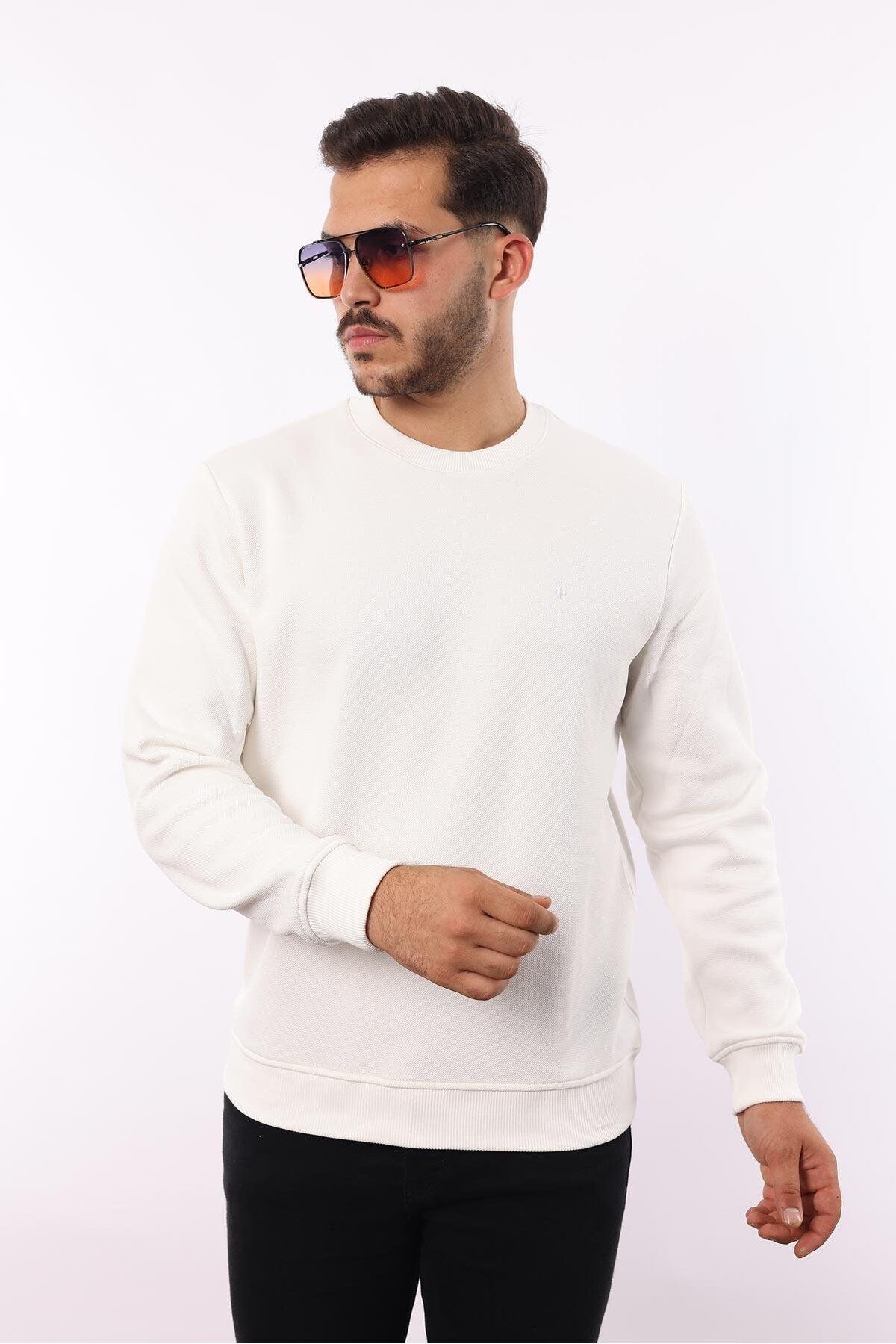 rugatchi Şardonlu Pike Sweatshirt