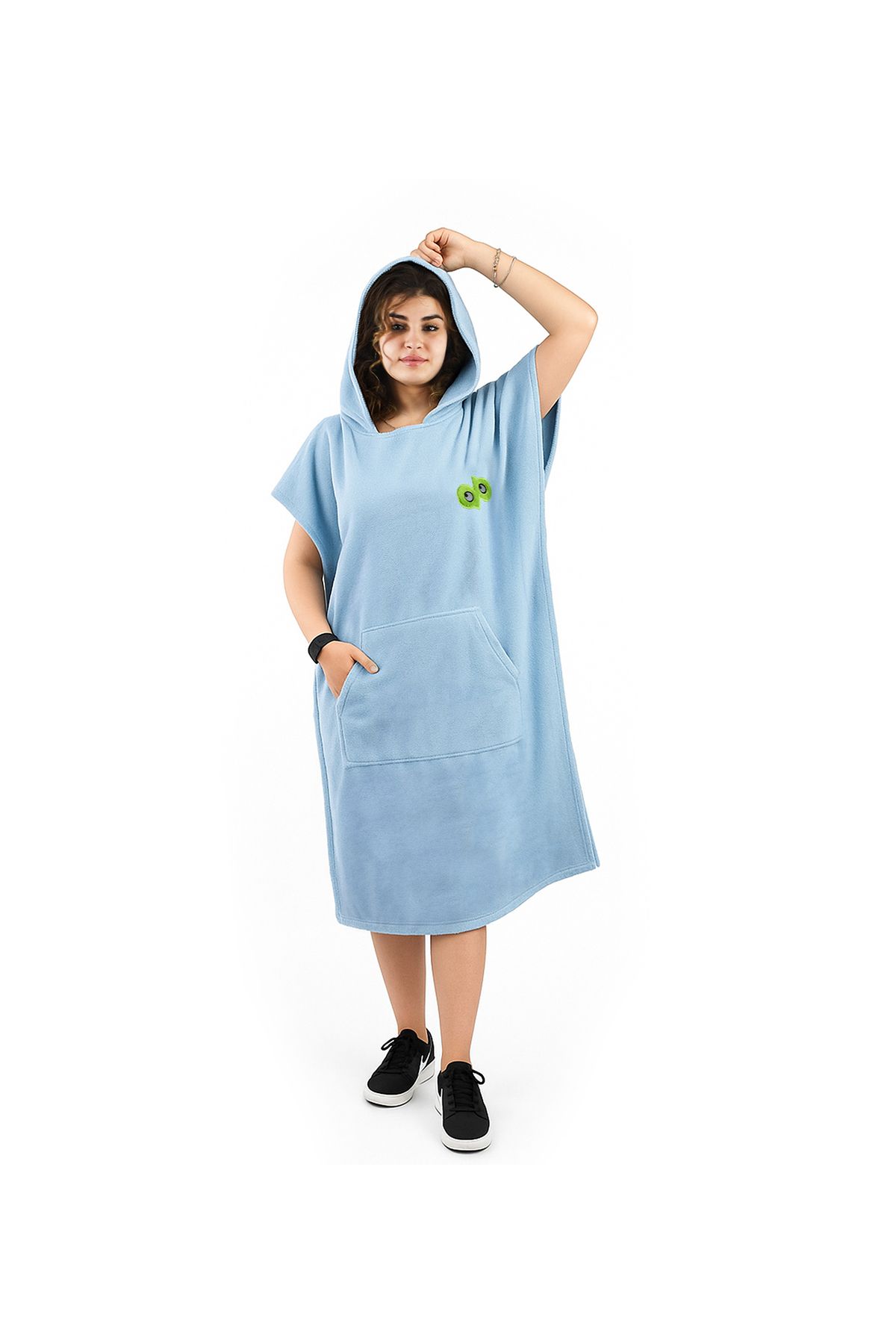 Özgüner Oyuncak Unisex Welsoft Panço Havlu – Yumuşak, Cepli ve Kapüşonlu Tasarım