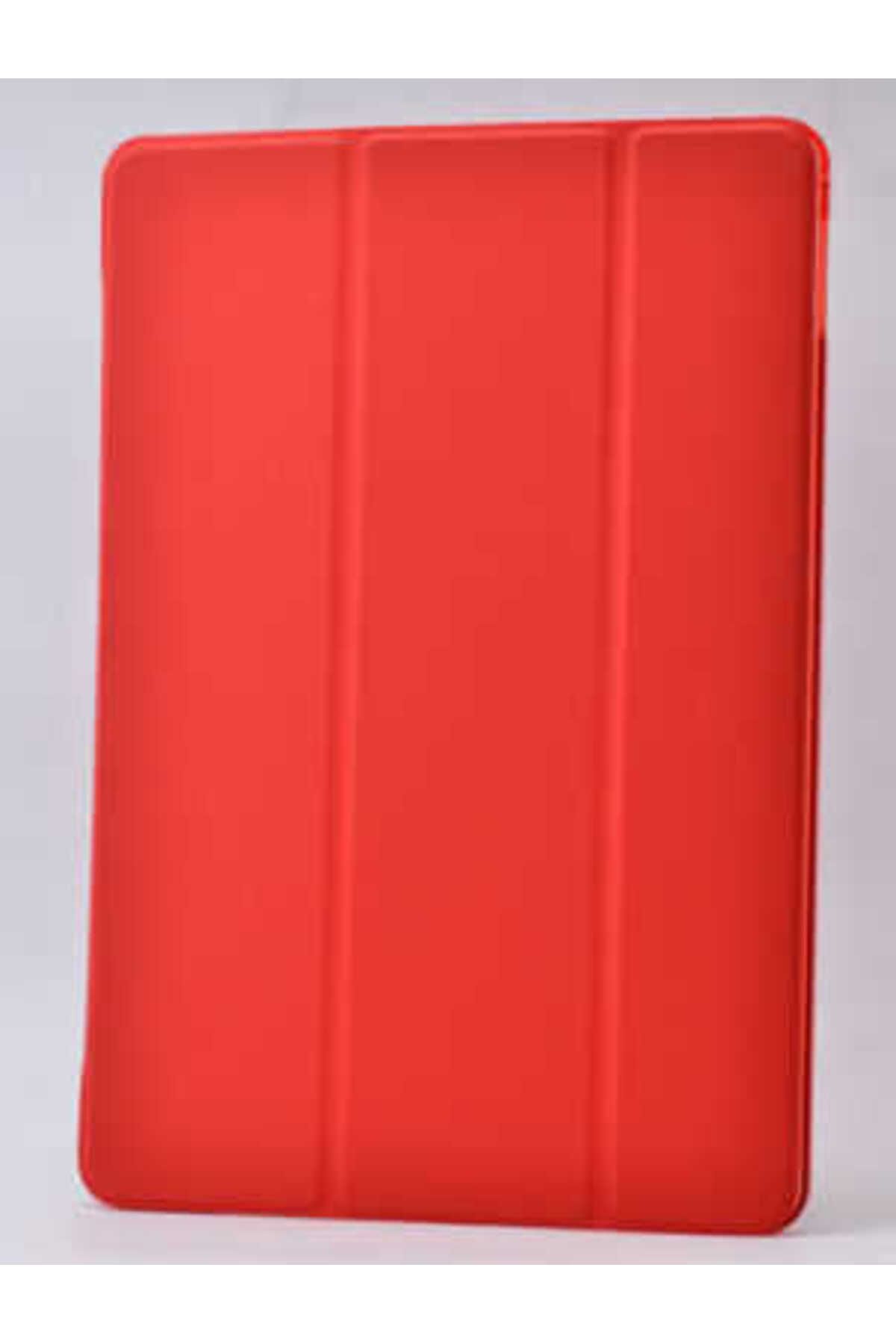 Tılsım Tekno Galaxy Tab S2 8.0 T715 Uyumlu TSTK Smart Cover Standlı 1-1 Kılıf-Kırmızı