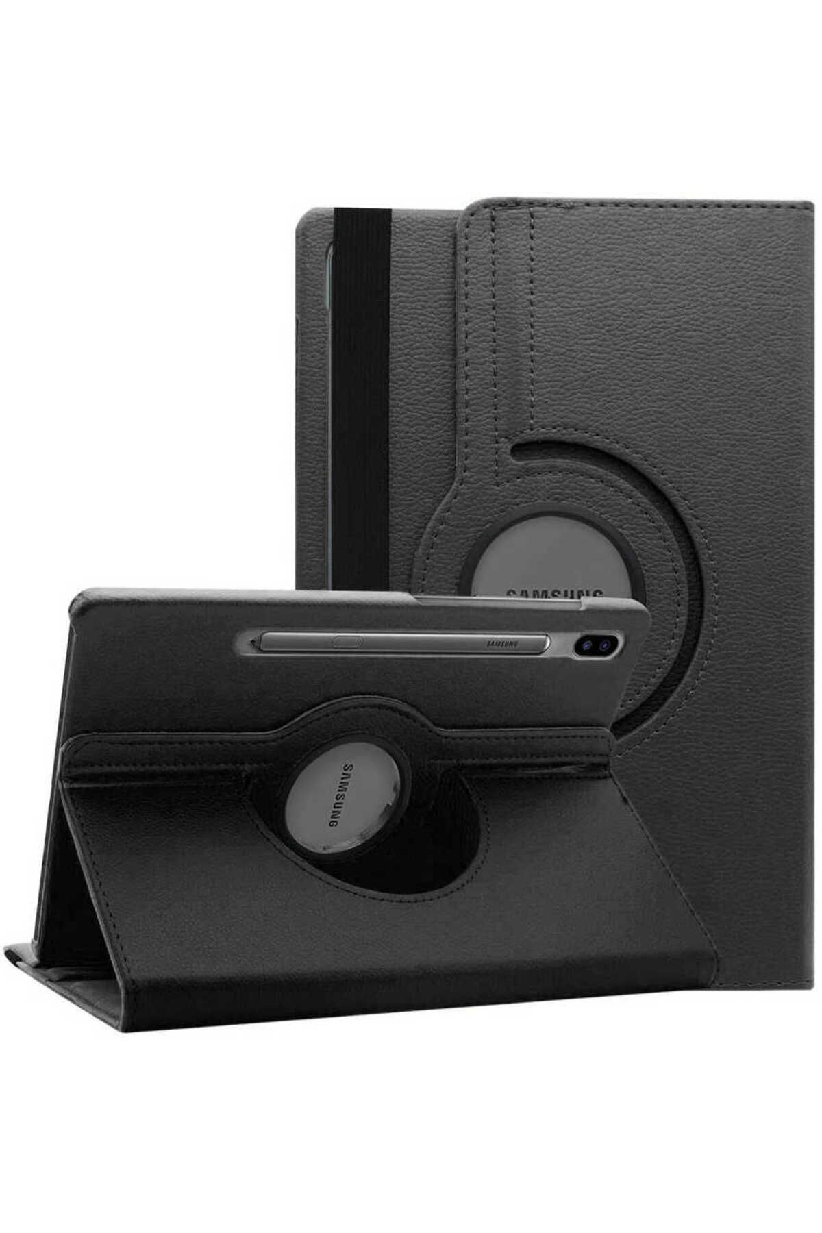 Tılsım Tekno Galaxy Tab S7 FE LTE (T737-T736-T733-T730) Uyumlu TSTK Dönebilen Standlı Kılıf-Siyah