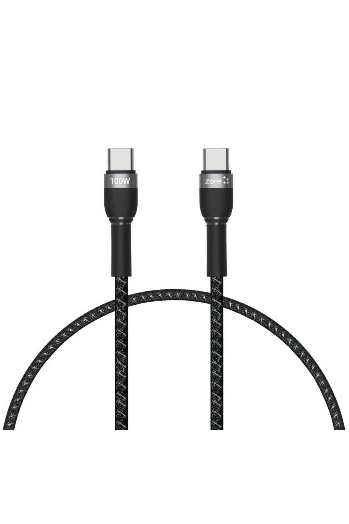 Tılsım Tekno Siyah Shira Serisi Type-c to Type-c PD Kablo 30 Cm-TSTK