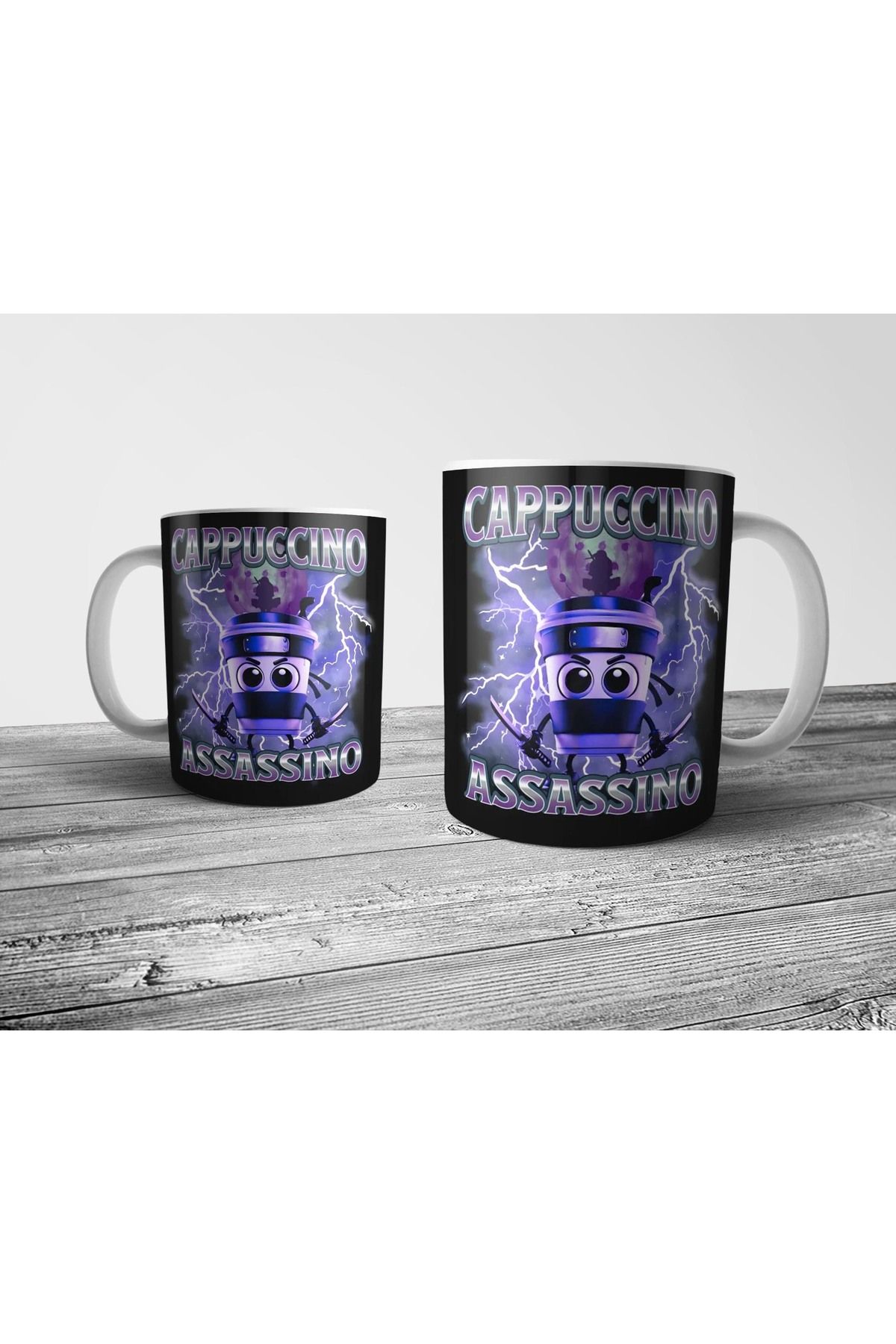 Pixxa Italian Brainrot Cappuccino Assassino Kupa Bardak Model 2